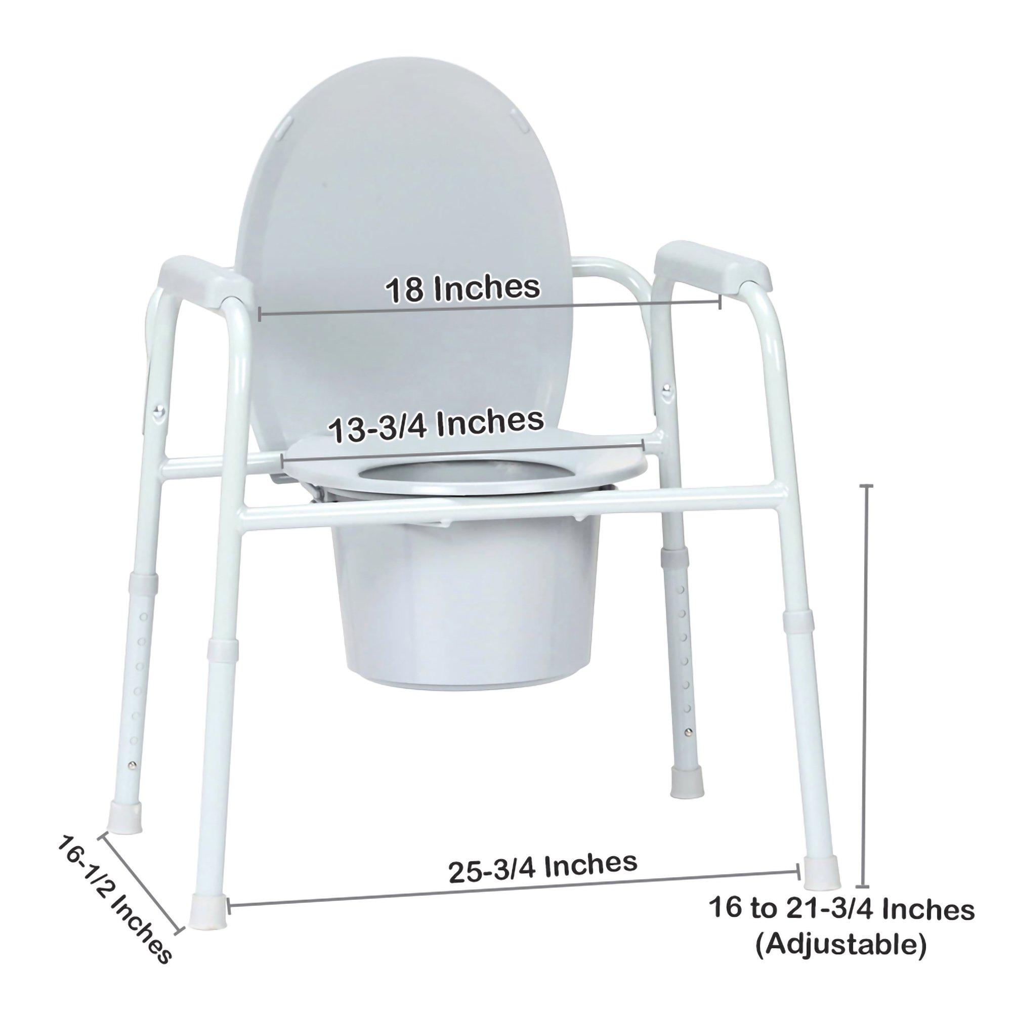 McKesson Commode Chair, Nonfolding - Image 3