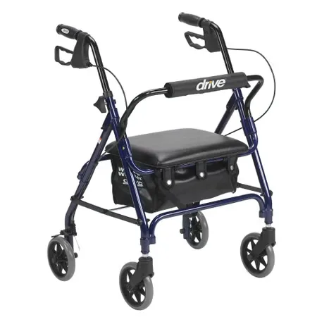 drive™ Junior Four-Wheel Rollator, 28 - 33 Inch Handle Height