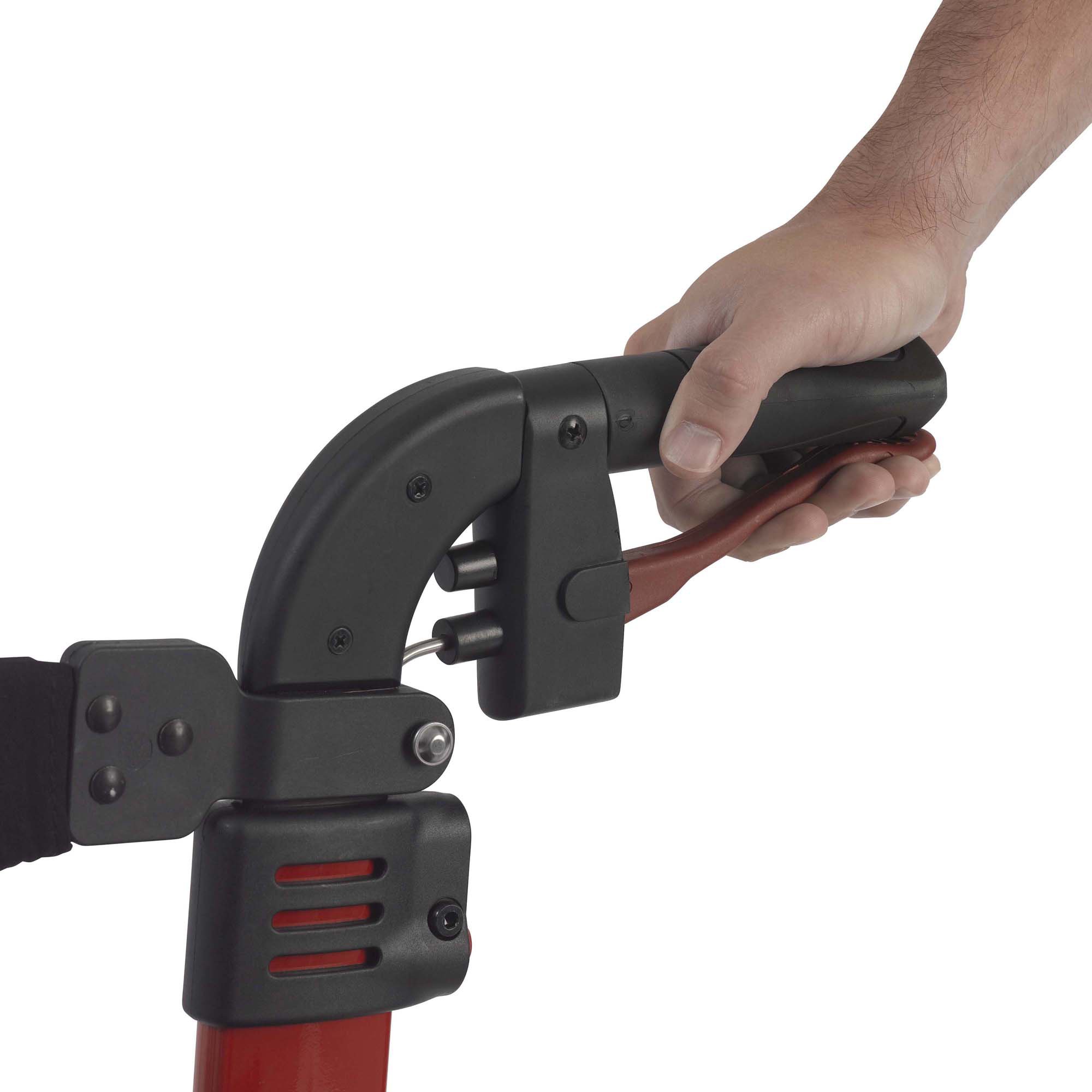 drive™ Nitro Four-Wheel Rollator, Red - Image 3