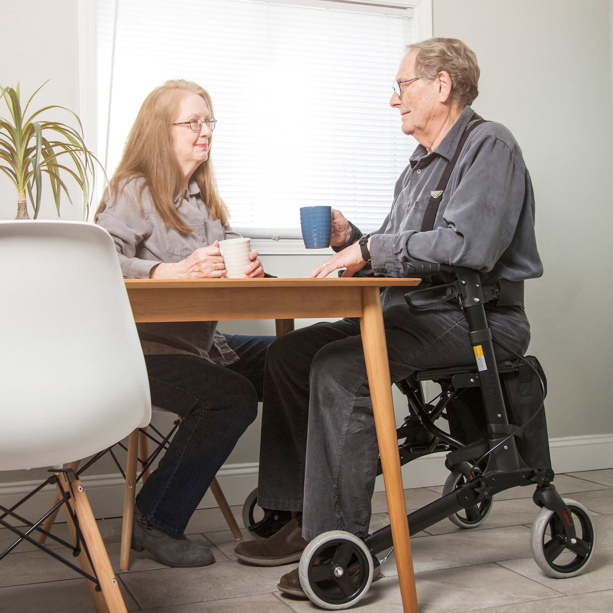 HealthSmart® Gateway Four-Wheel Rollator, 31 to 36 Inch Handle Height - Image 5