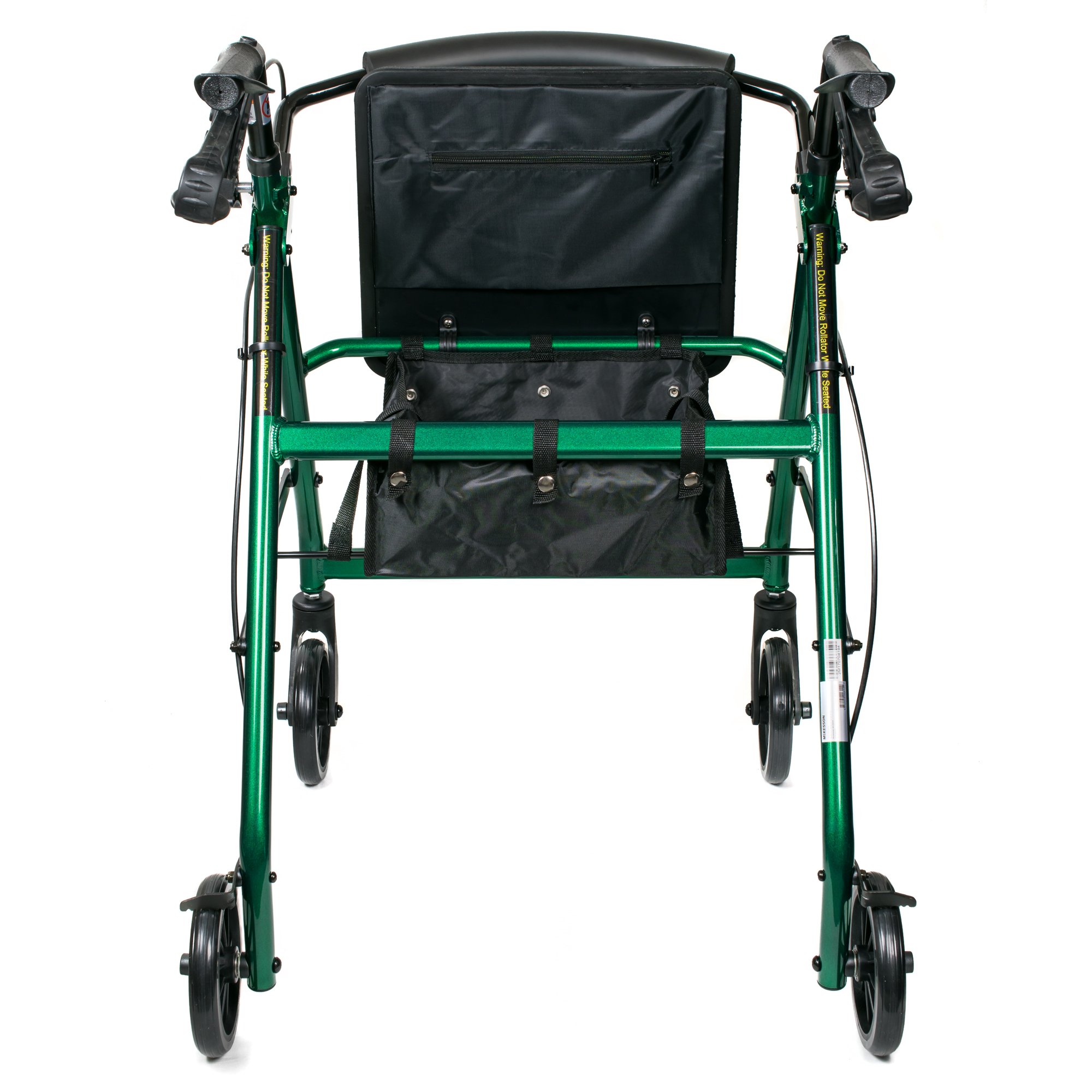 McKesson Folding Aluminum Four-Wheel Rollator, Green - Image 2