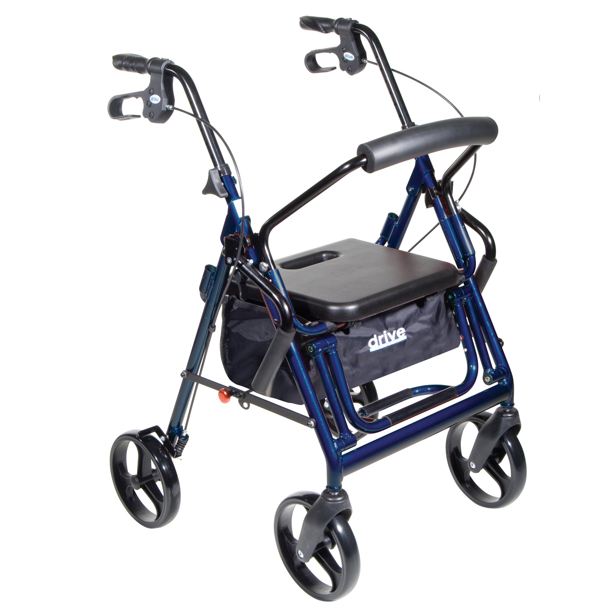 drive™ Duet Four Wheel Rollator, Blue