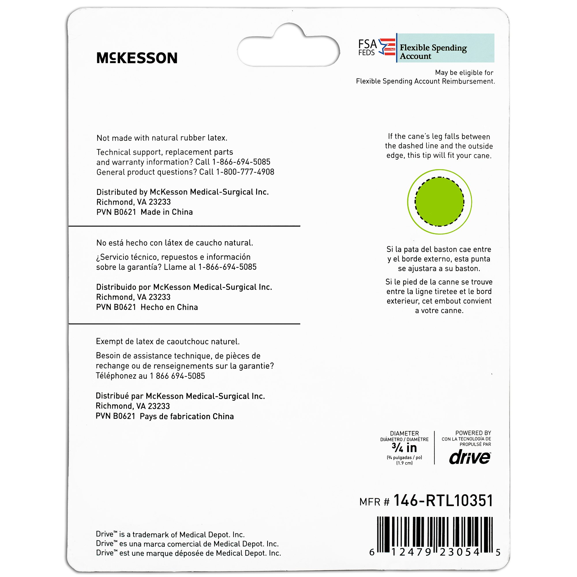 McKesson Four-Point Cane Tip - Image 2