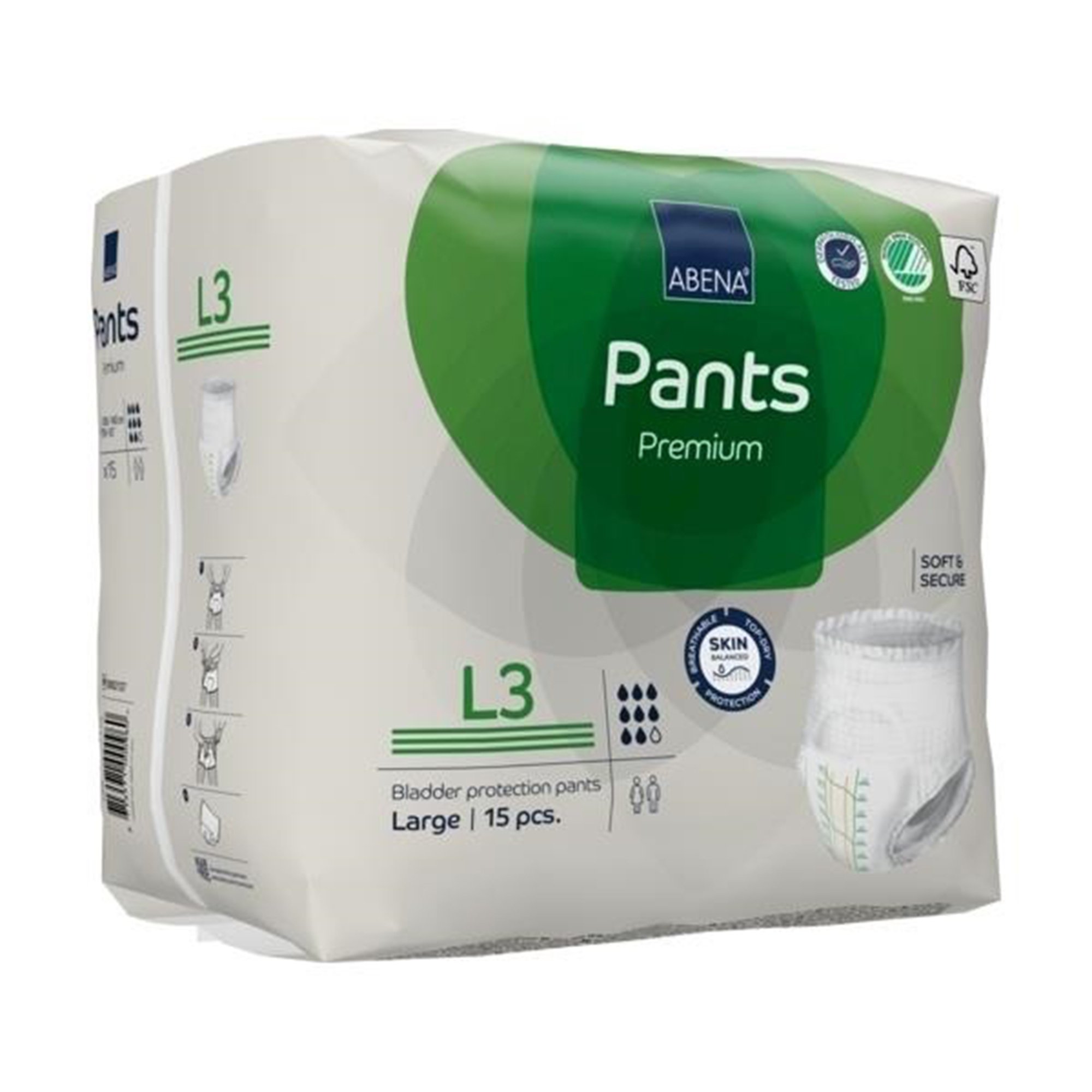 Abena® Premium Pants L3 Incontinence Brief, Large - Image 3