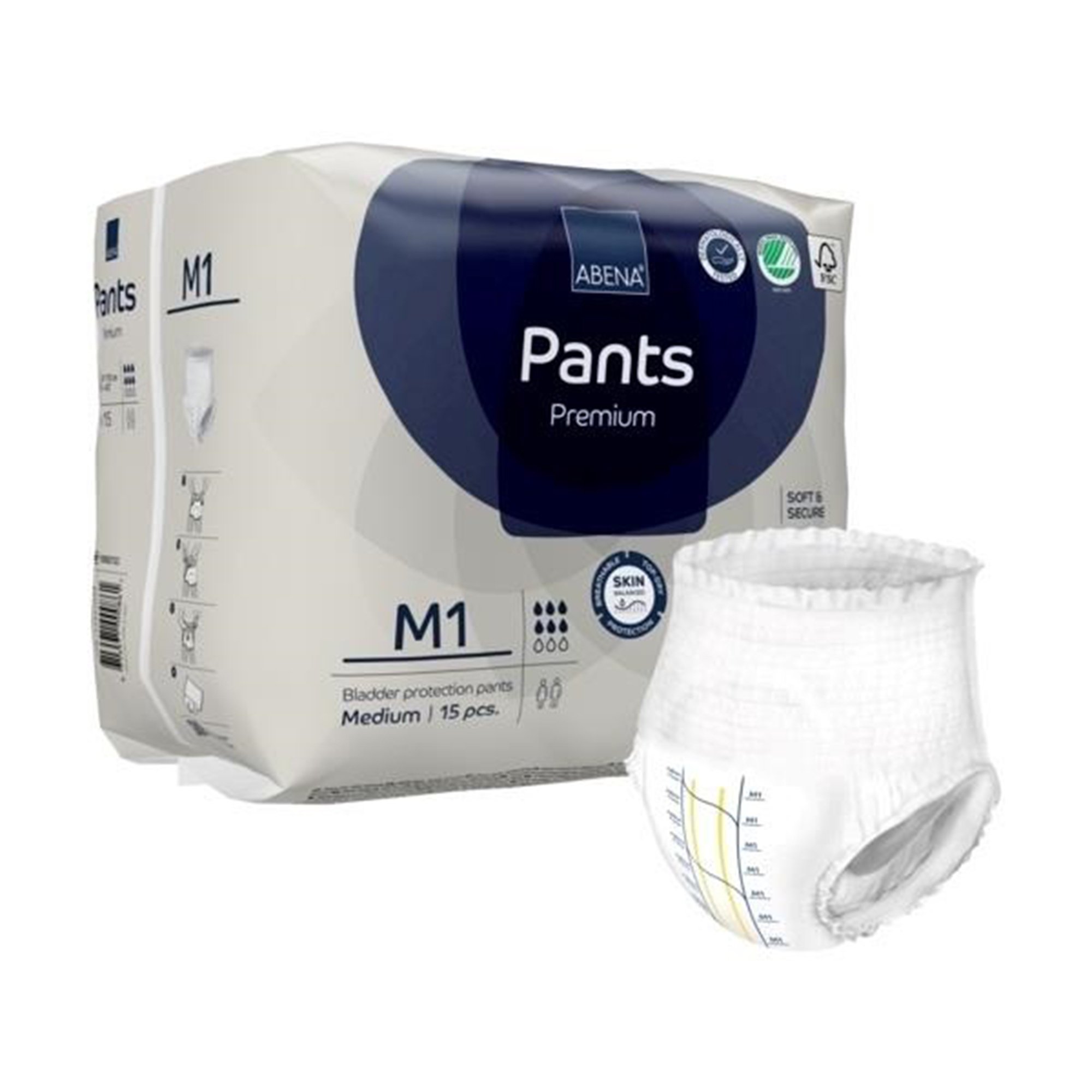 Abena® Premium Pants M1 Incontinence Brief, Medium