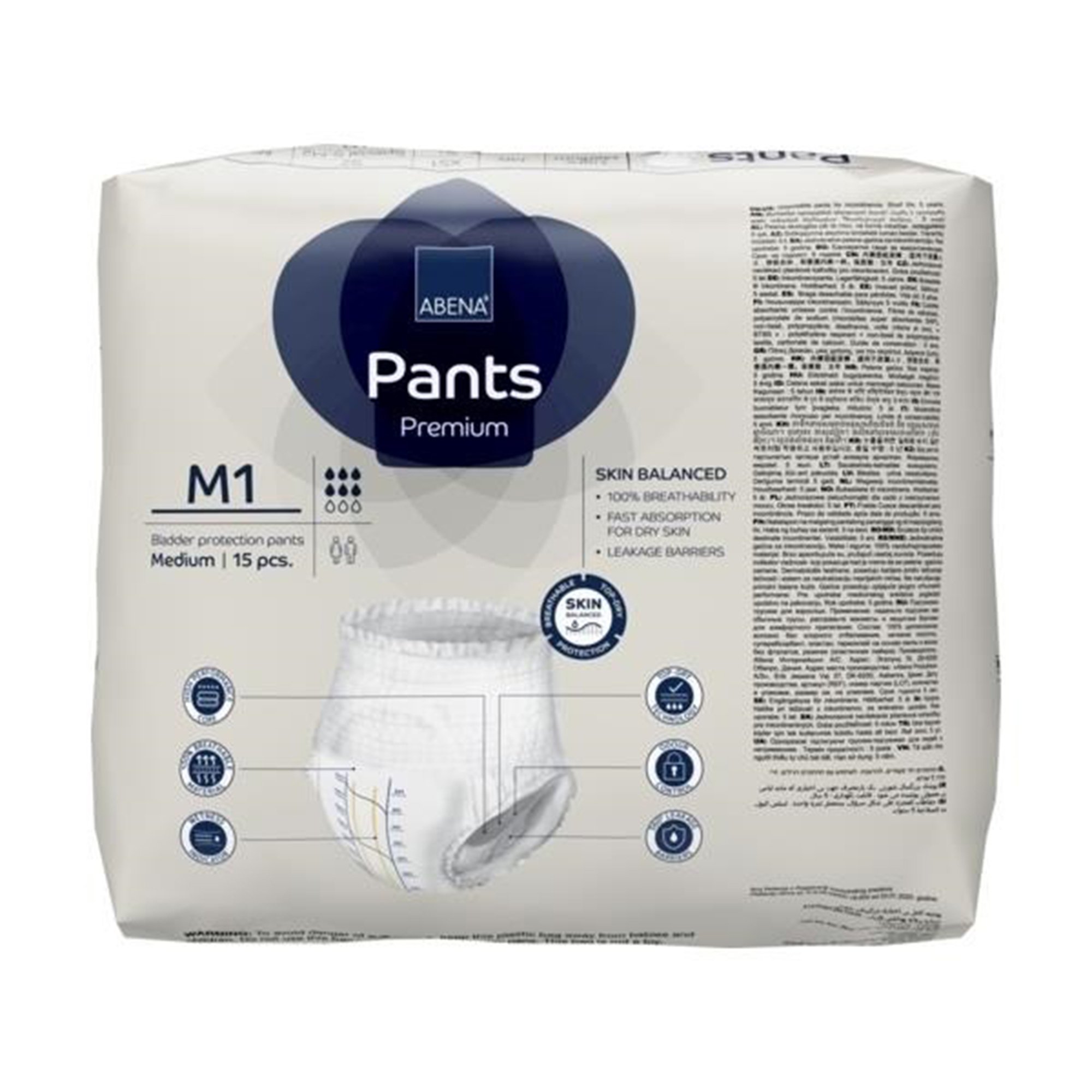 Abena® Premium Pants M1 Incontinence Brief, Medium - Image 6