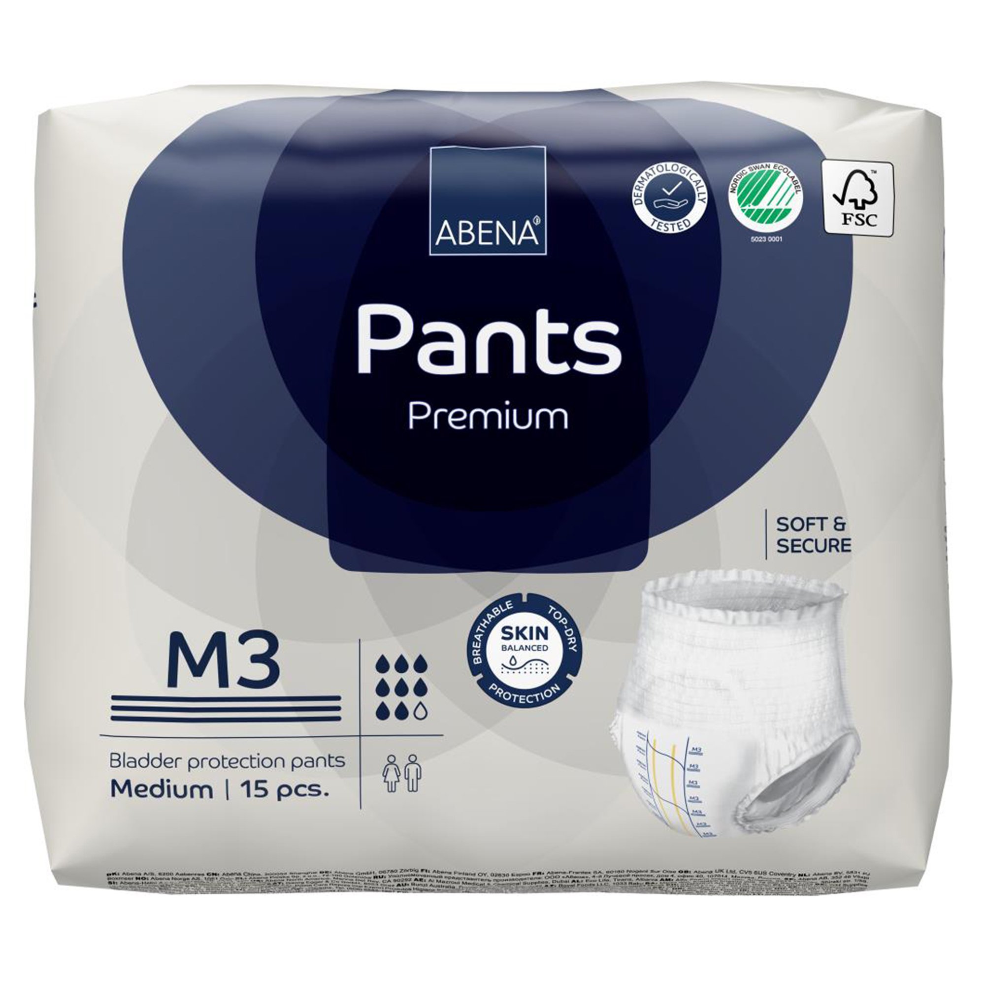 Abena® Premium Pants M3 Incontinence Brief, Medium - Image 4