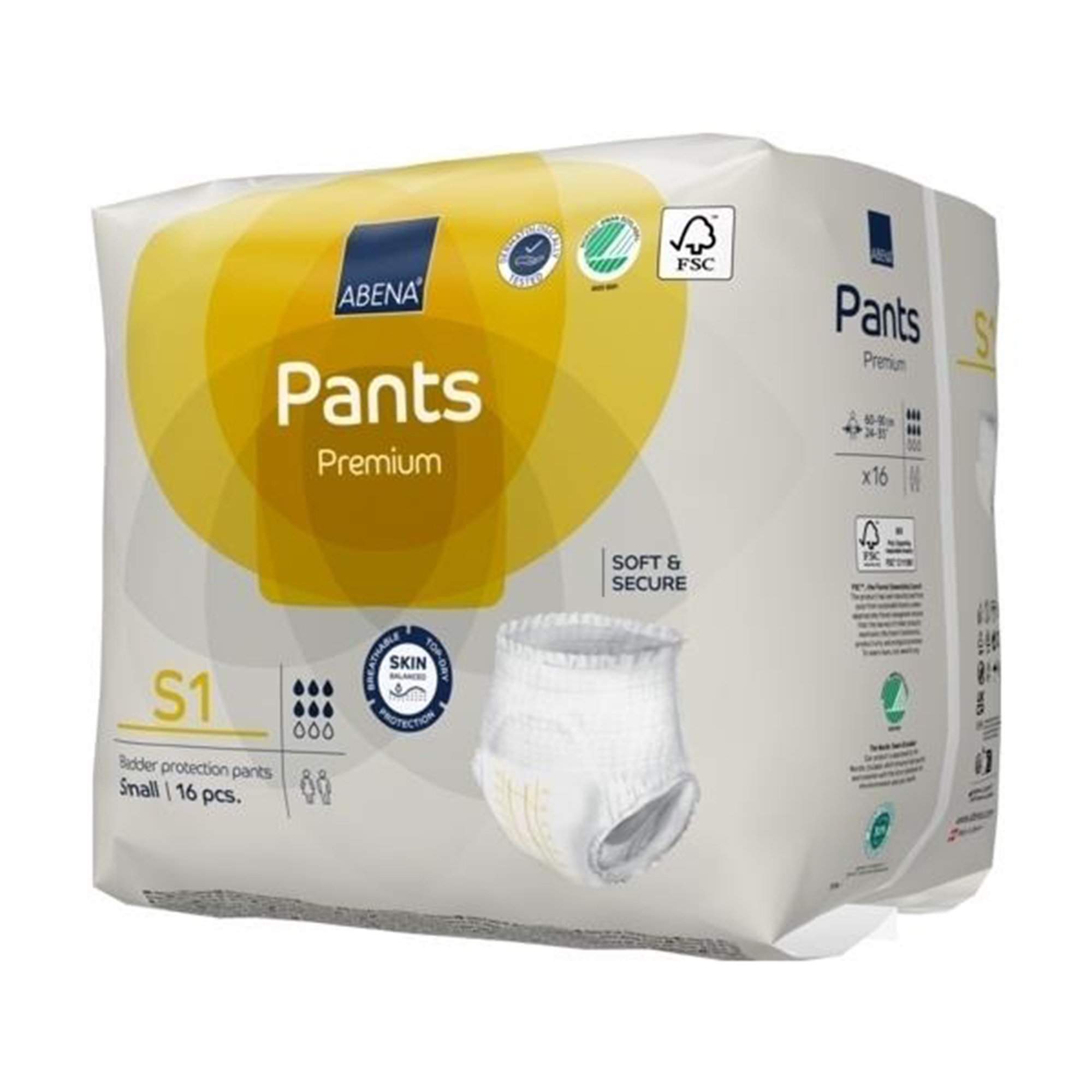 Abena® Premium Pants S1 Incontinence Brief, Small - Image 4