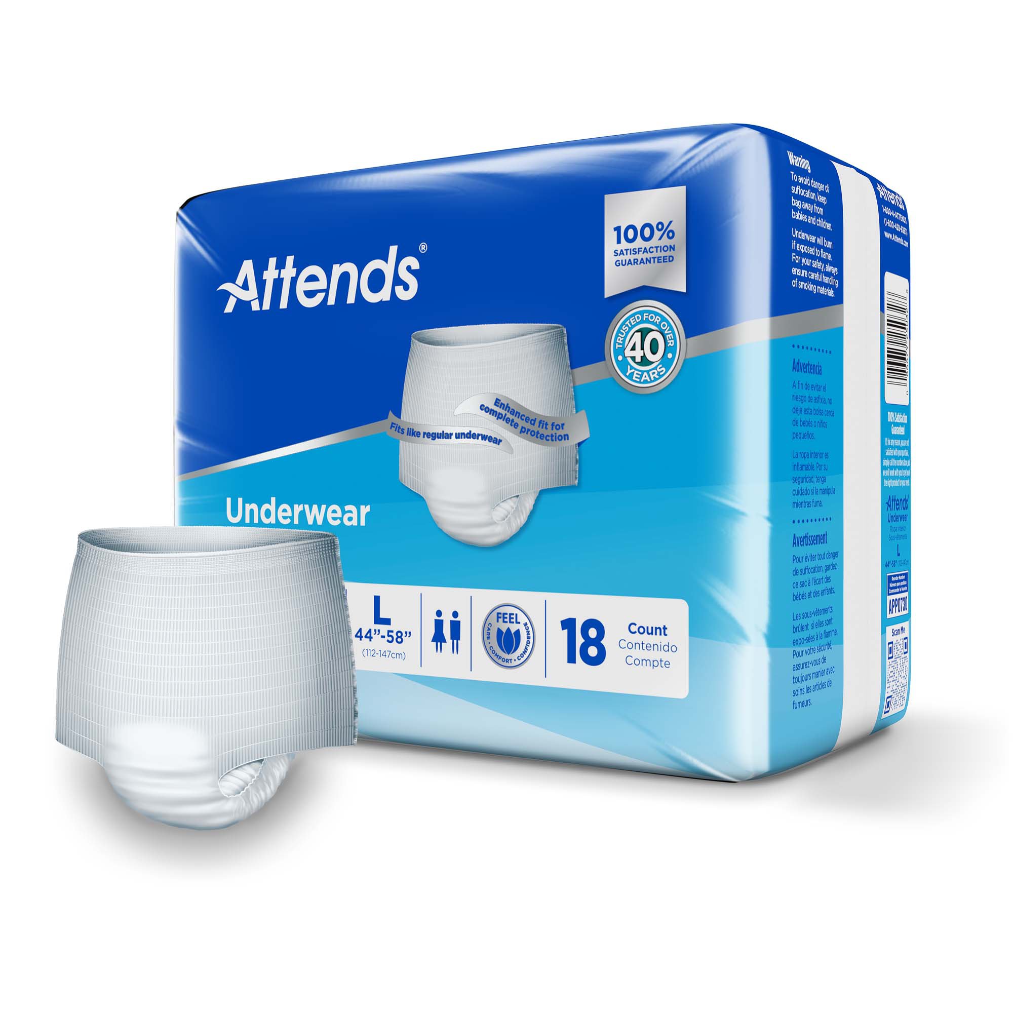 Attends® Advanced Underwear, Large - Image 2
