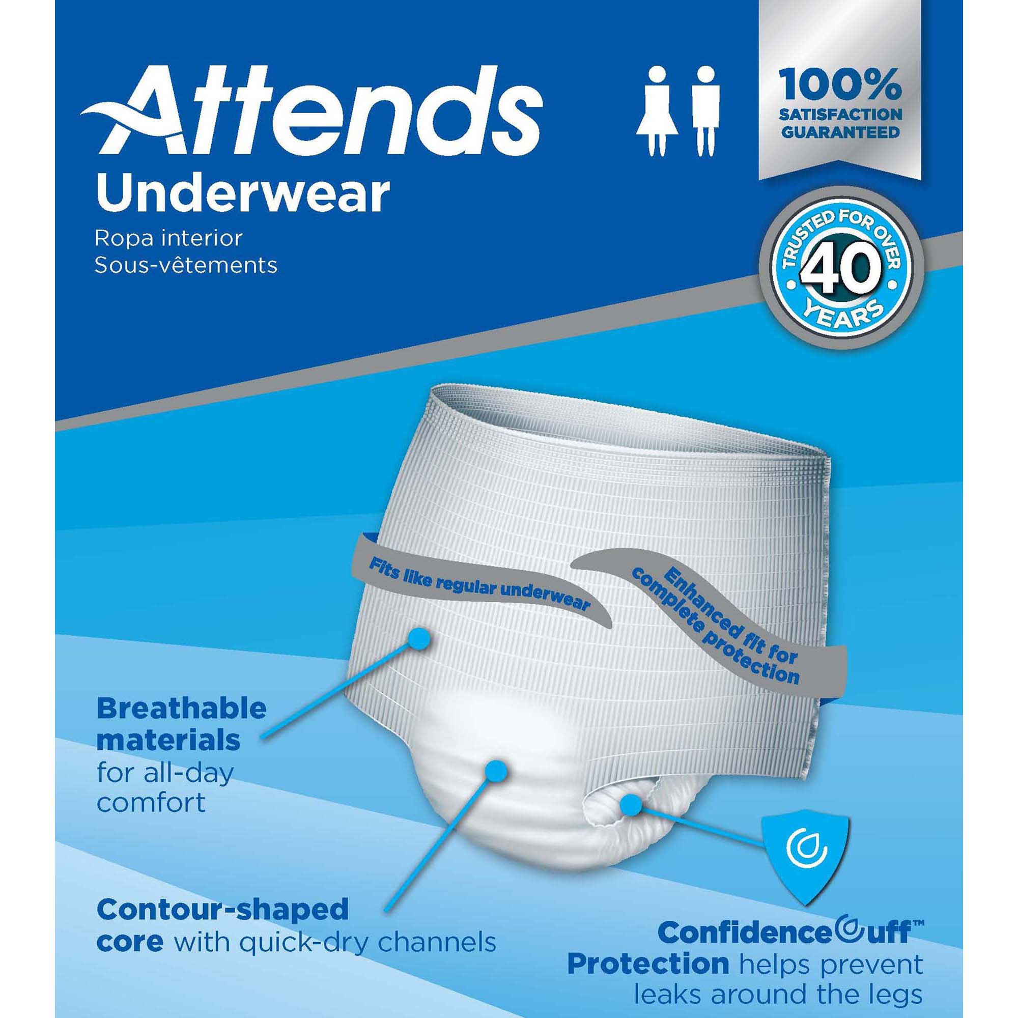 Attends® Advanced Underwear, Medium - Image 6