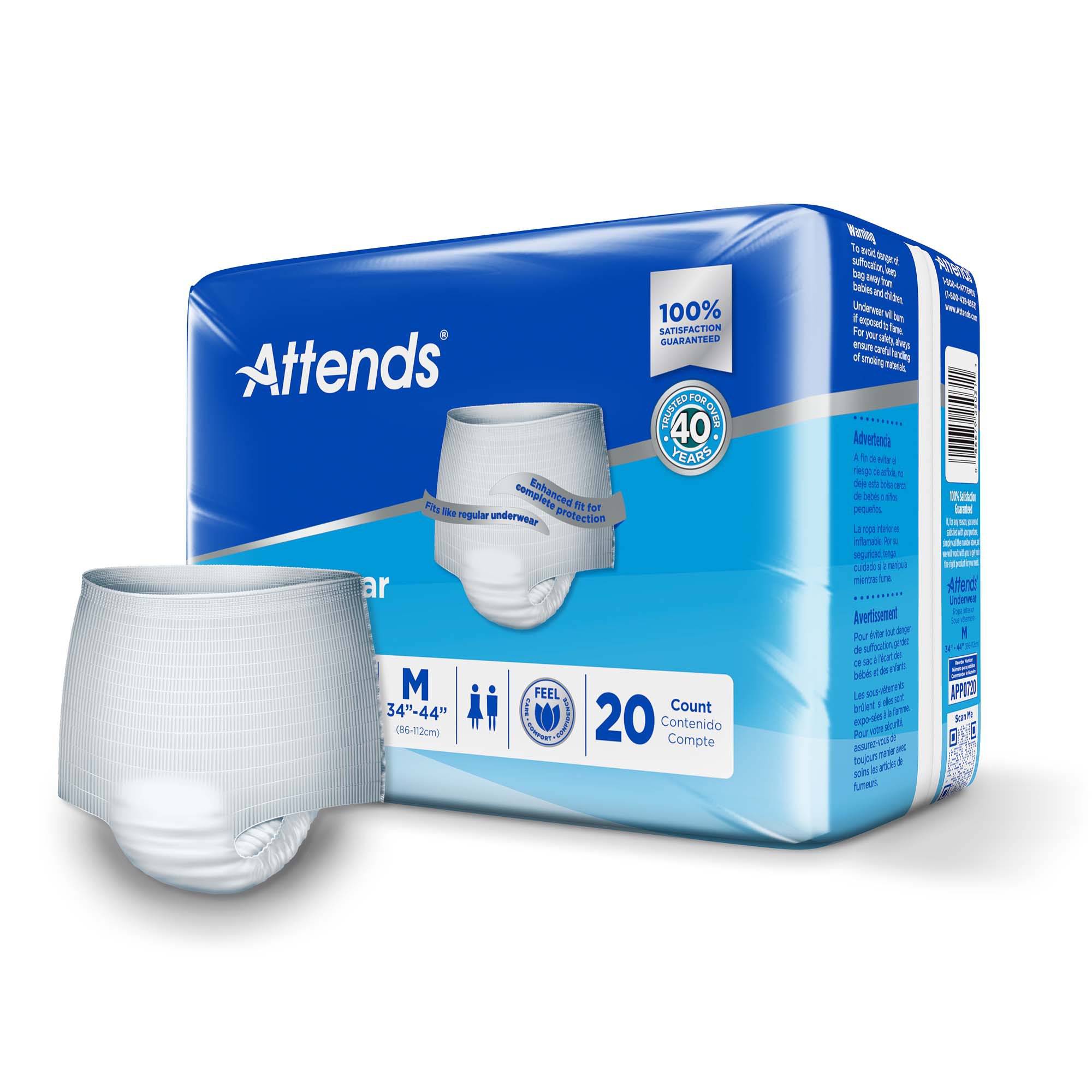 Attends® Advanced Underwear, Medium - Image 2