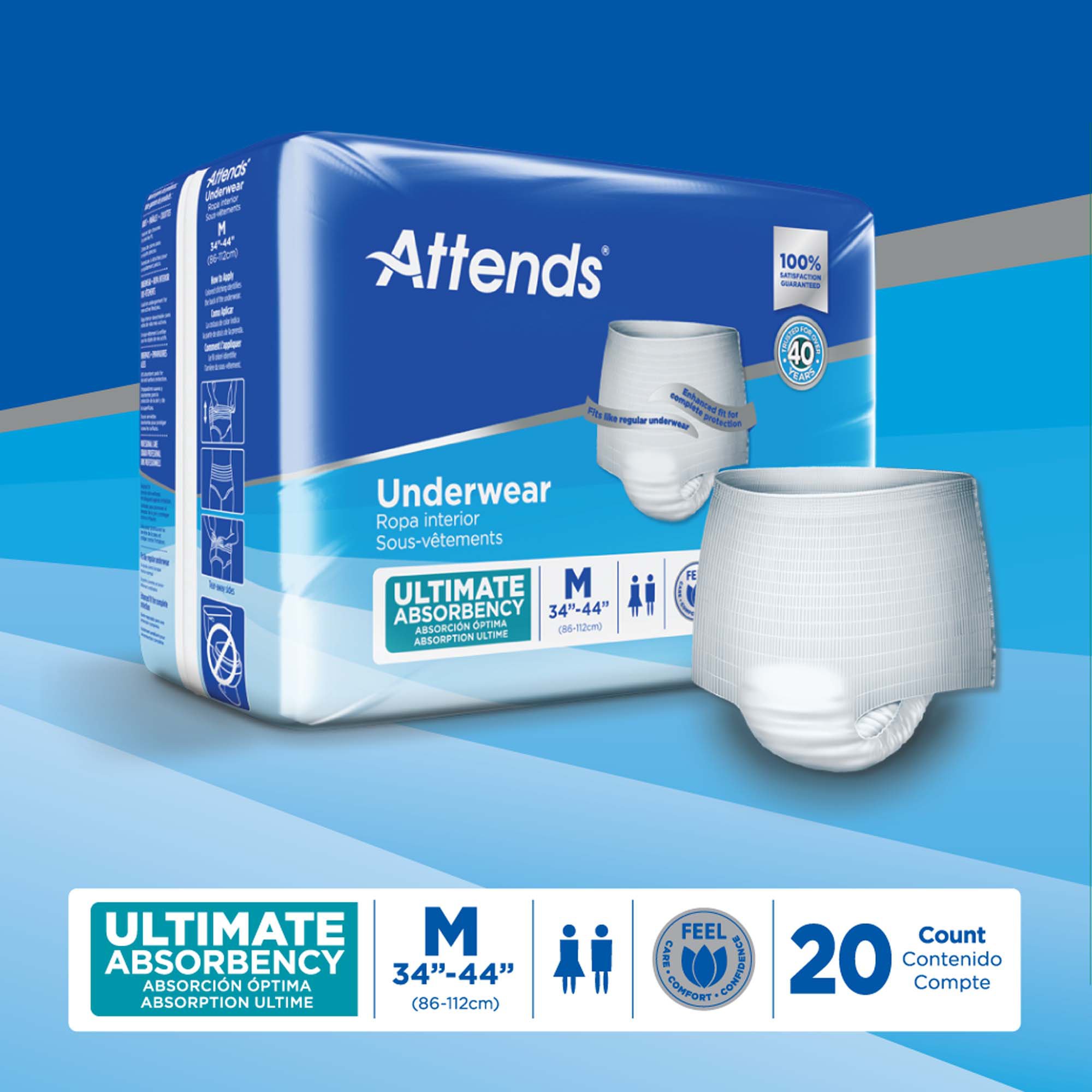 Attends® Advanced Underwear, Medium - Image 7