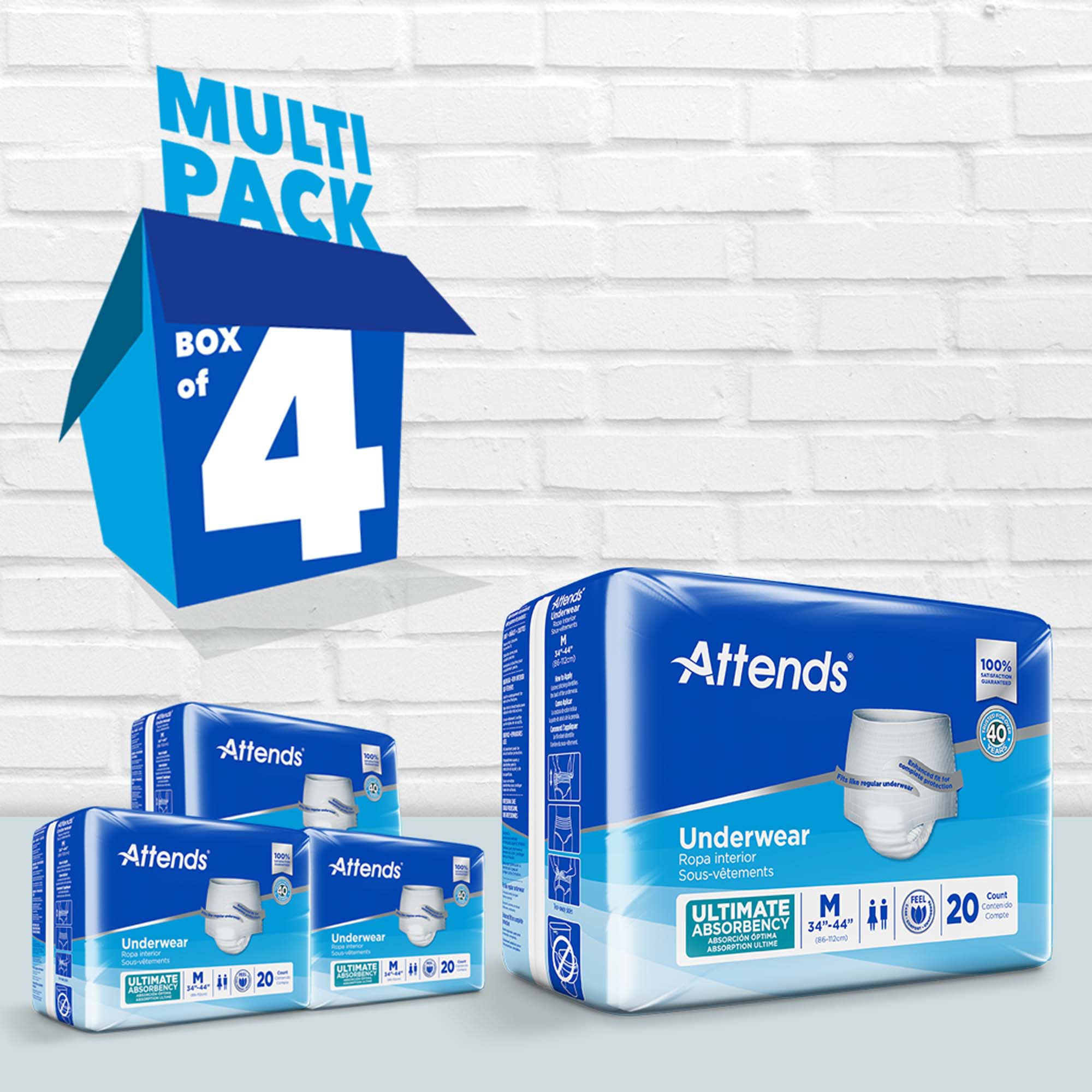 Attends® Advanced Underwear, Medium - Image 9