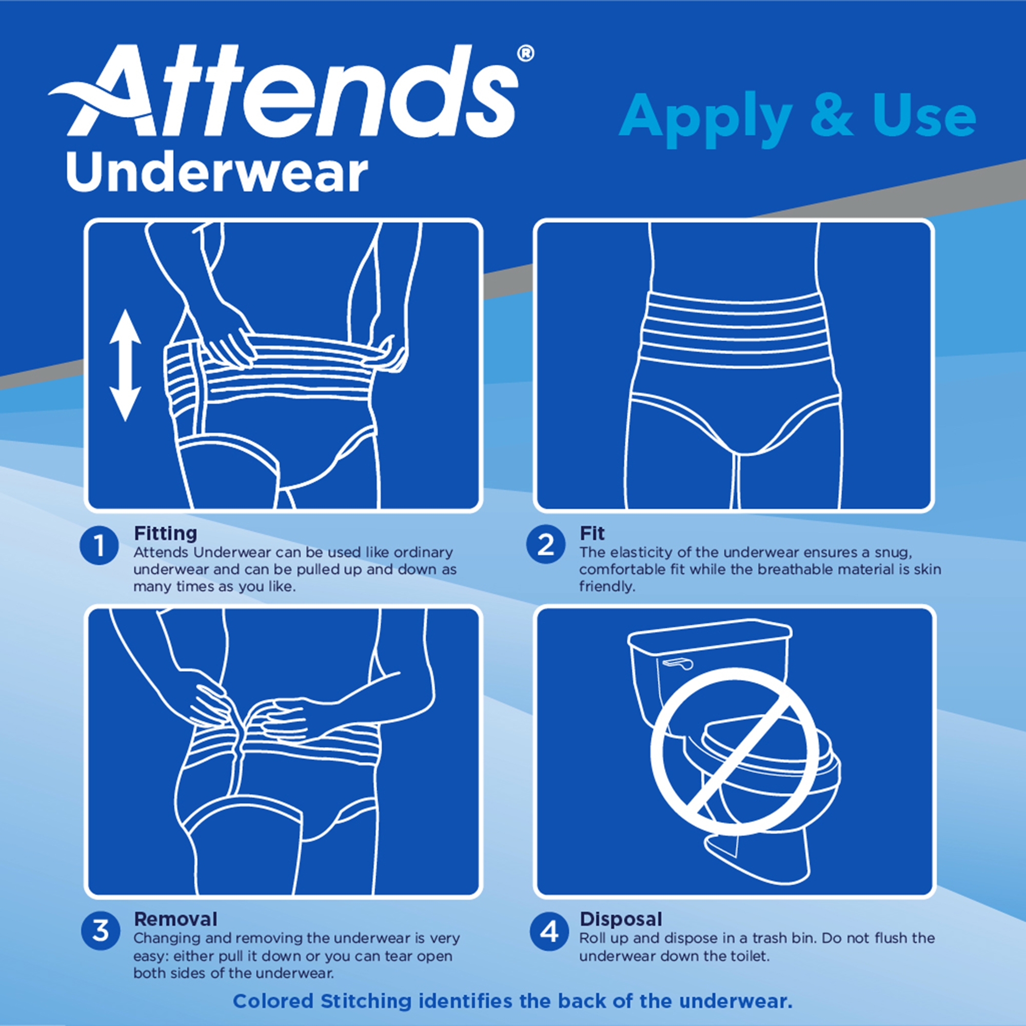 Attends® Bariatric Ultimate Absorbent Underwear, 3X-Large - Image 6