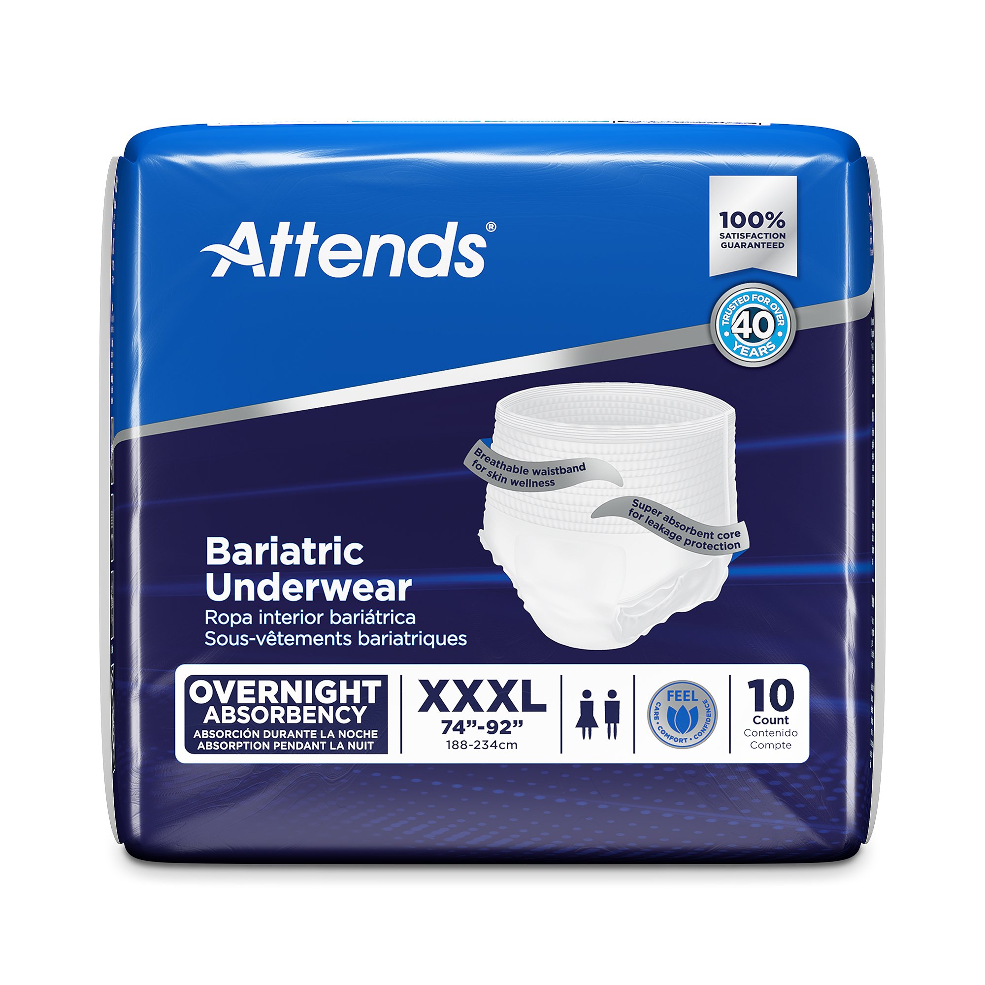 Attends® Bariatric Ultimate Absorbent Underwear, 3X-Large - Image 3