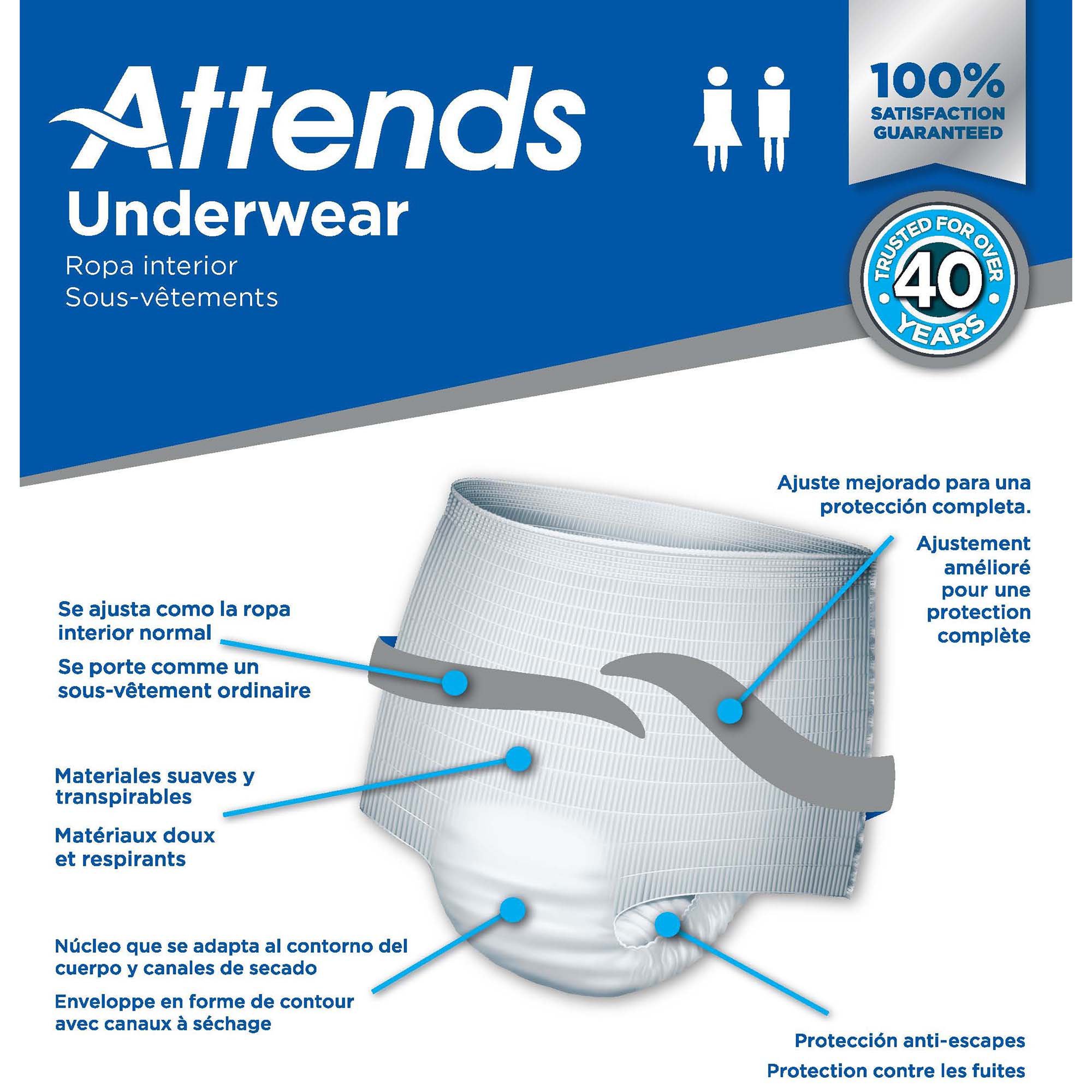 Attends® Care Heavy Absorbent Underwear, Regular - Image 6