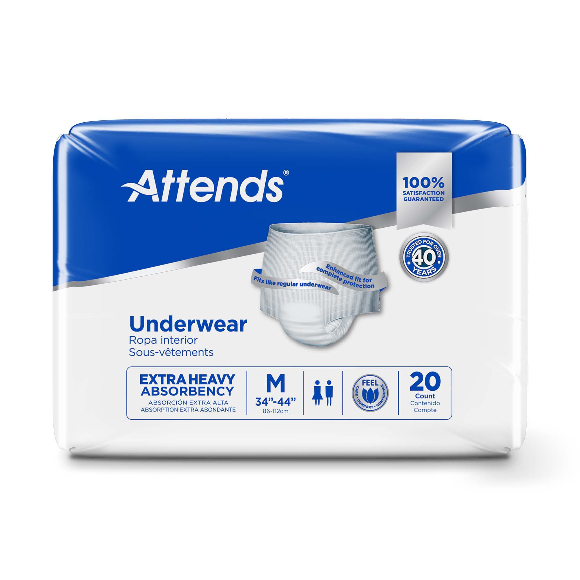 Attends® Care Moderate Absorbent Underwear, Regular - Image 3