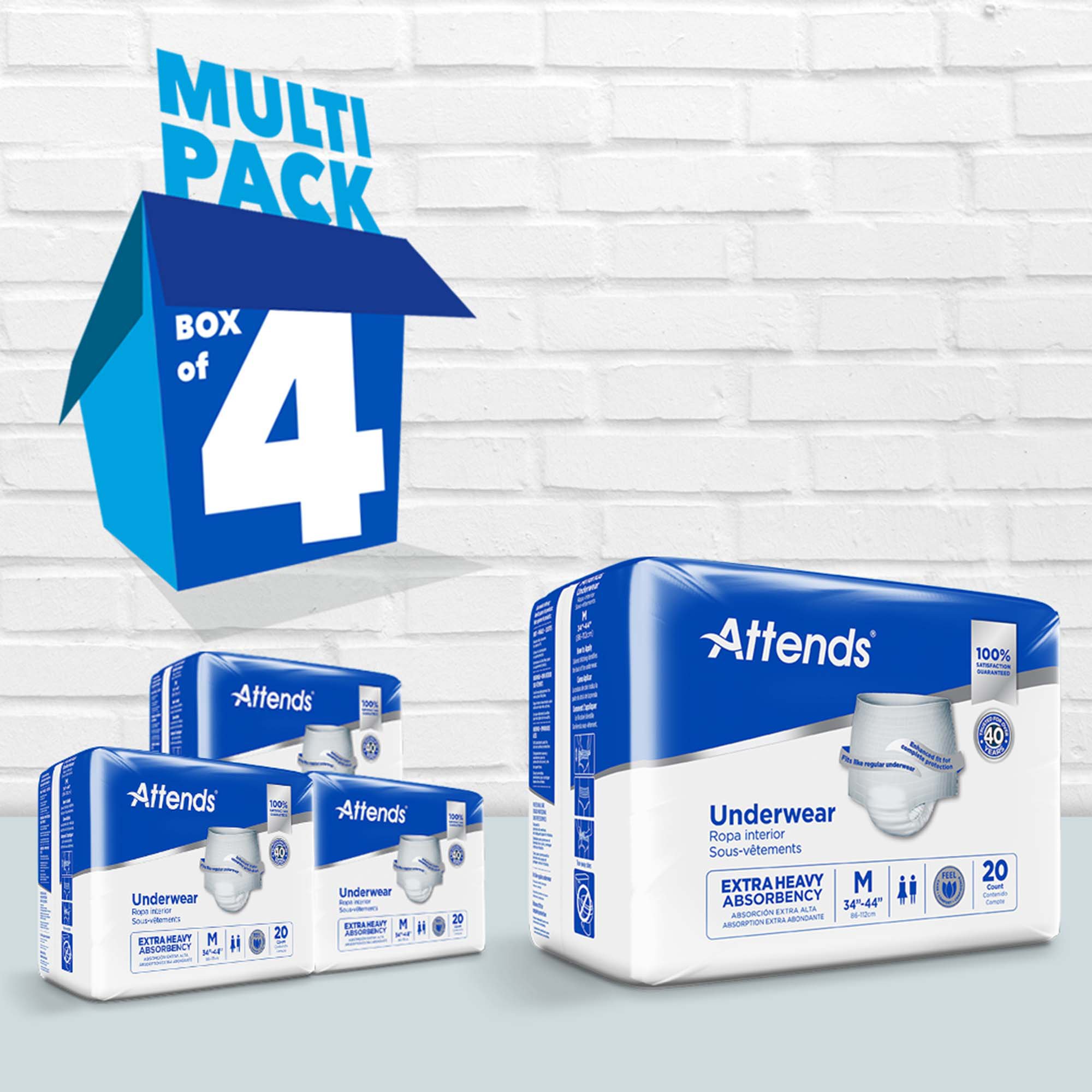 Attends® Care Moderate Absorbent Underwear, Regular - Image 10