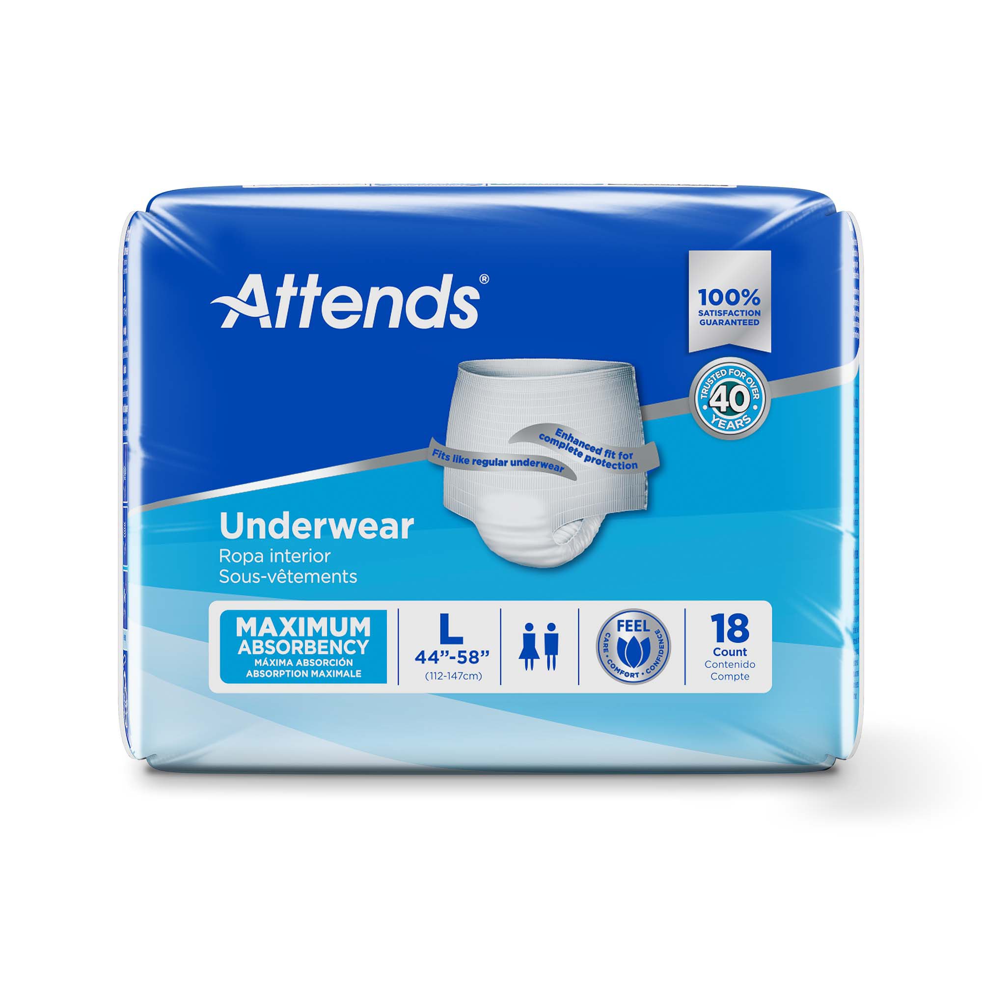 Attends® Extra Absorbency Underwear, Large - Image 3