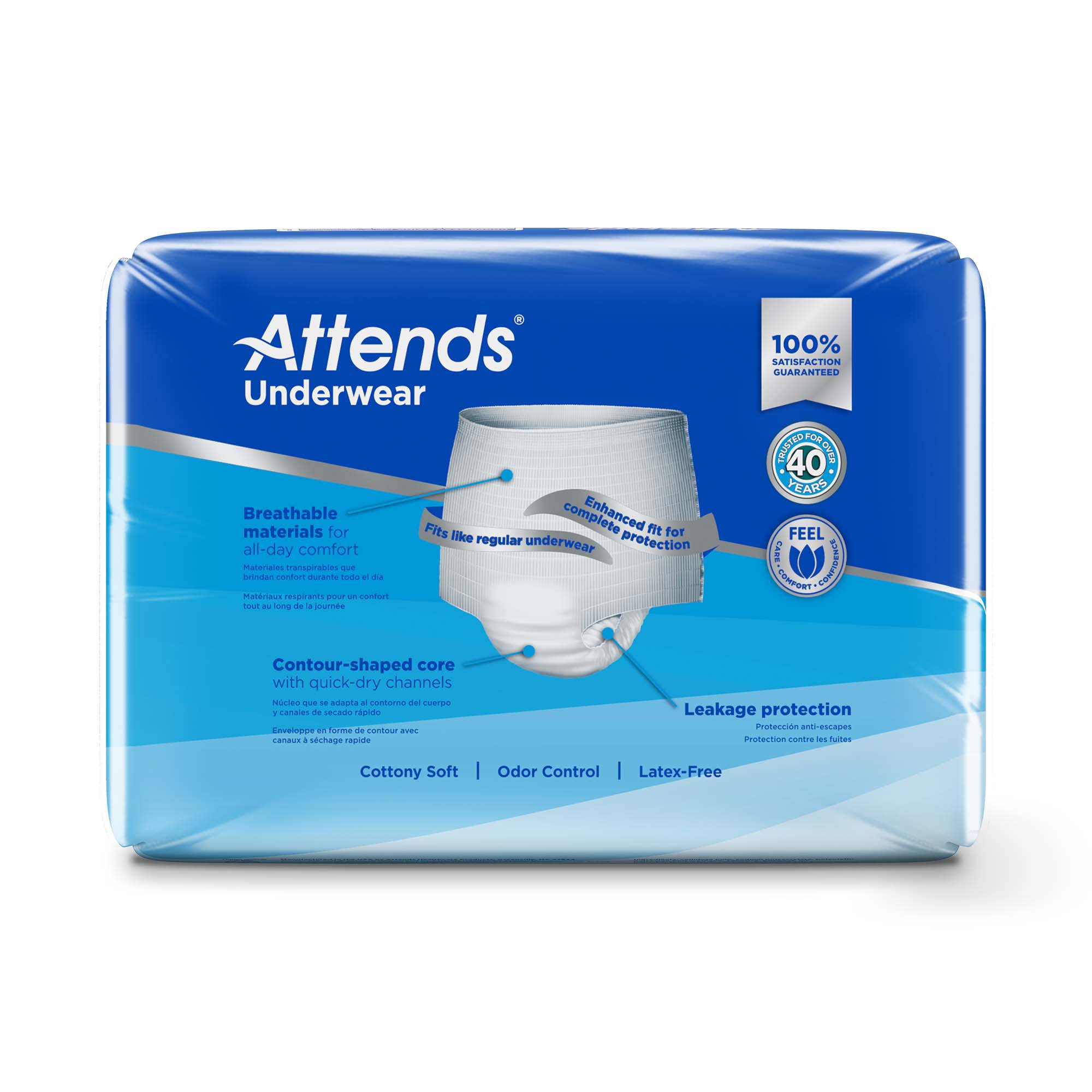 Attends® Extra Absorbency Underwear, Medium - Image 4