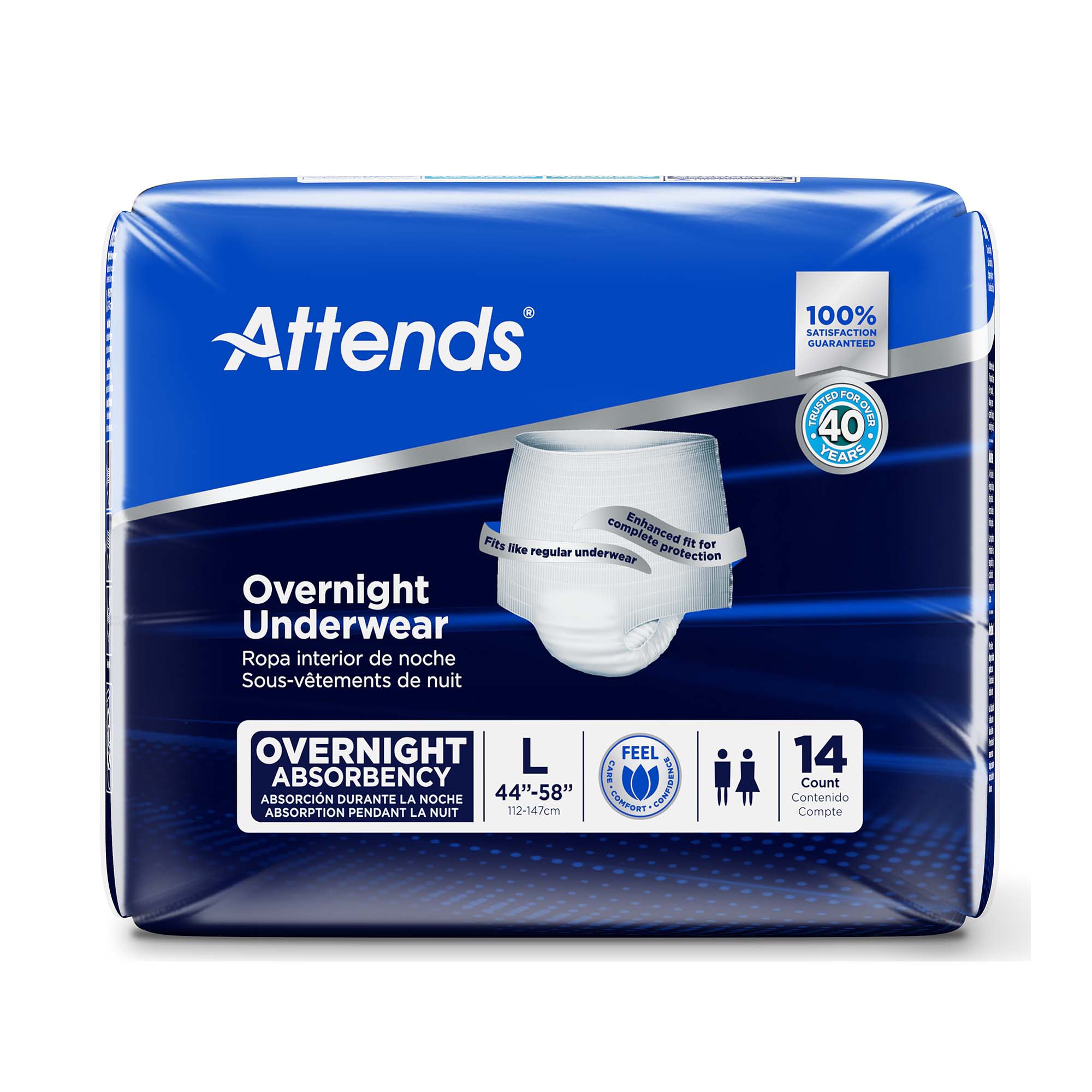 Attends® Overnight Underwear with Extended Wear Protection, Large - Image 3