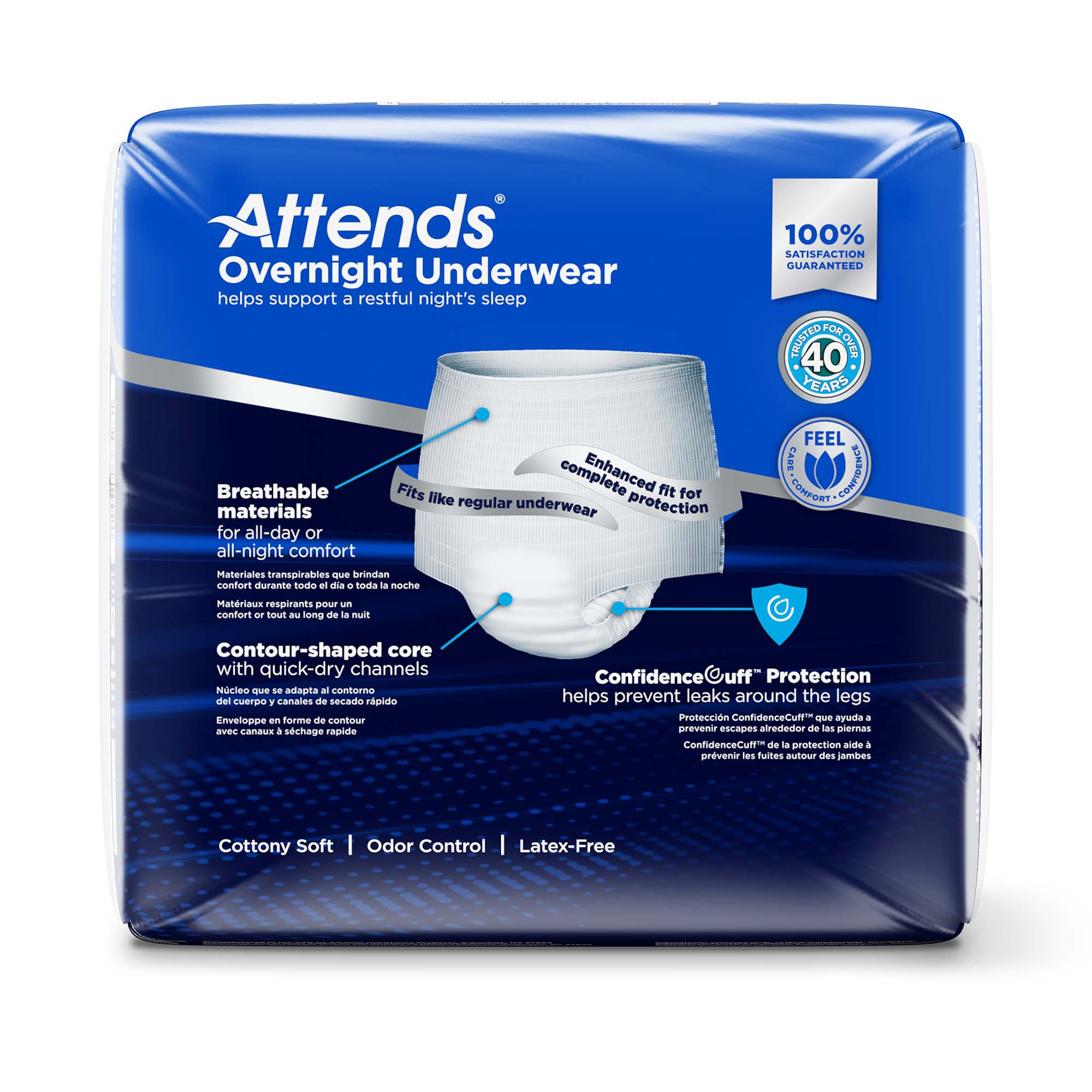 Attends® Overnight Underwear with Extended Wear Protection, X-Large - Image 4