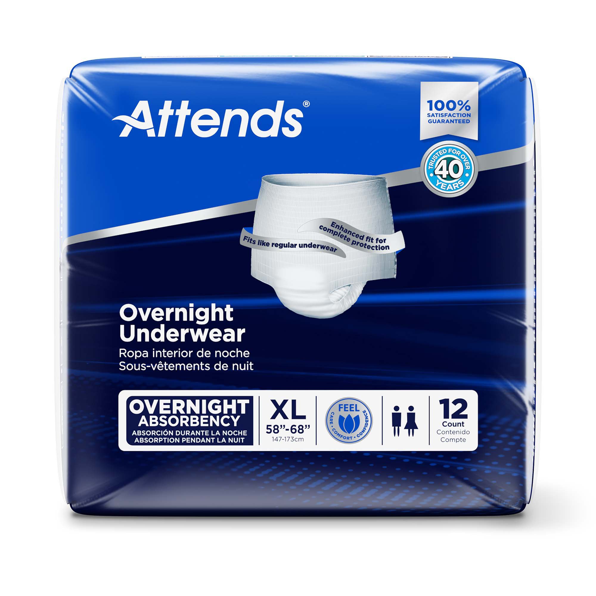 Attends® Overnight Underwear with Extended Wear Protection, X-Large - Image 3