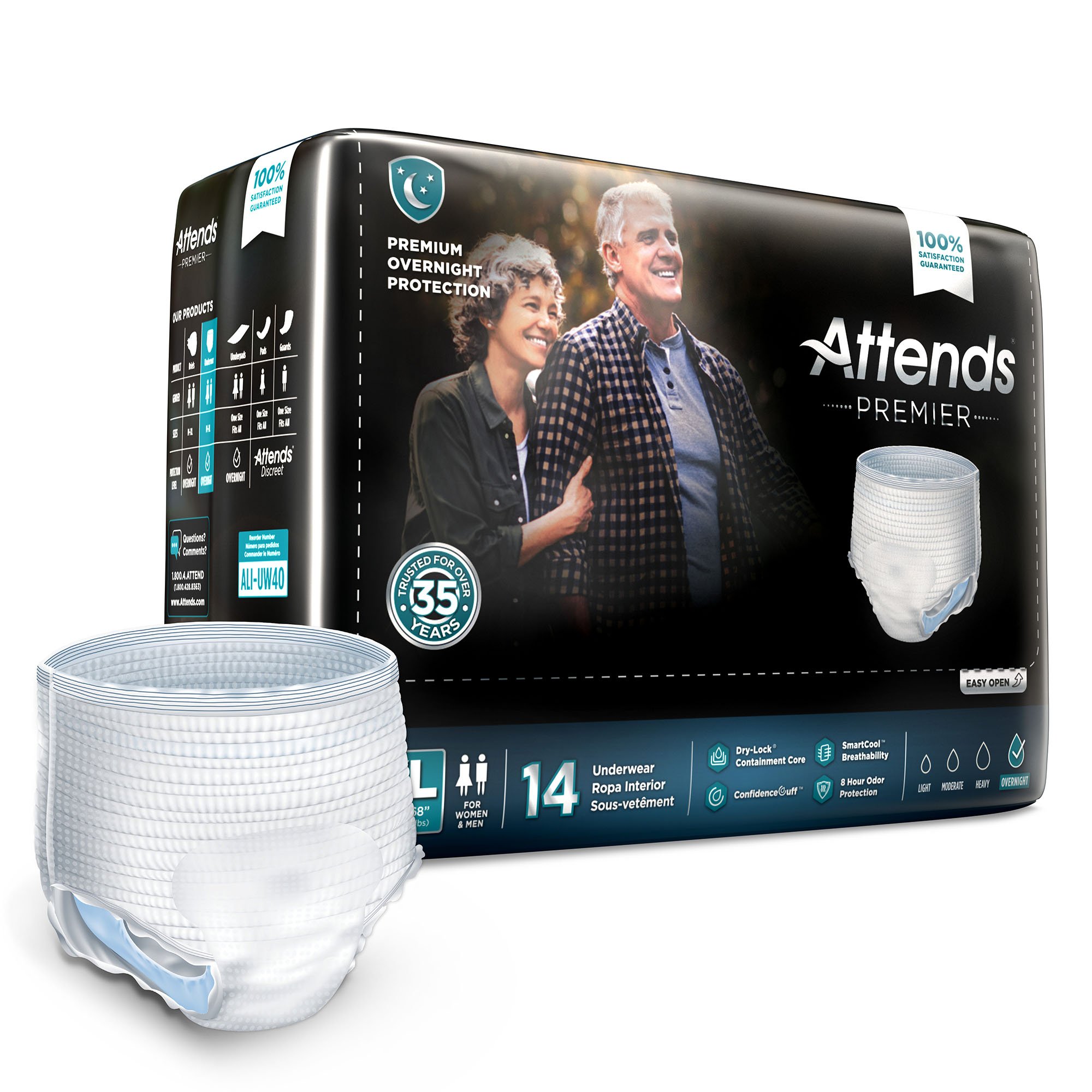 Attends® Premier Underwear, Extra Large