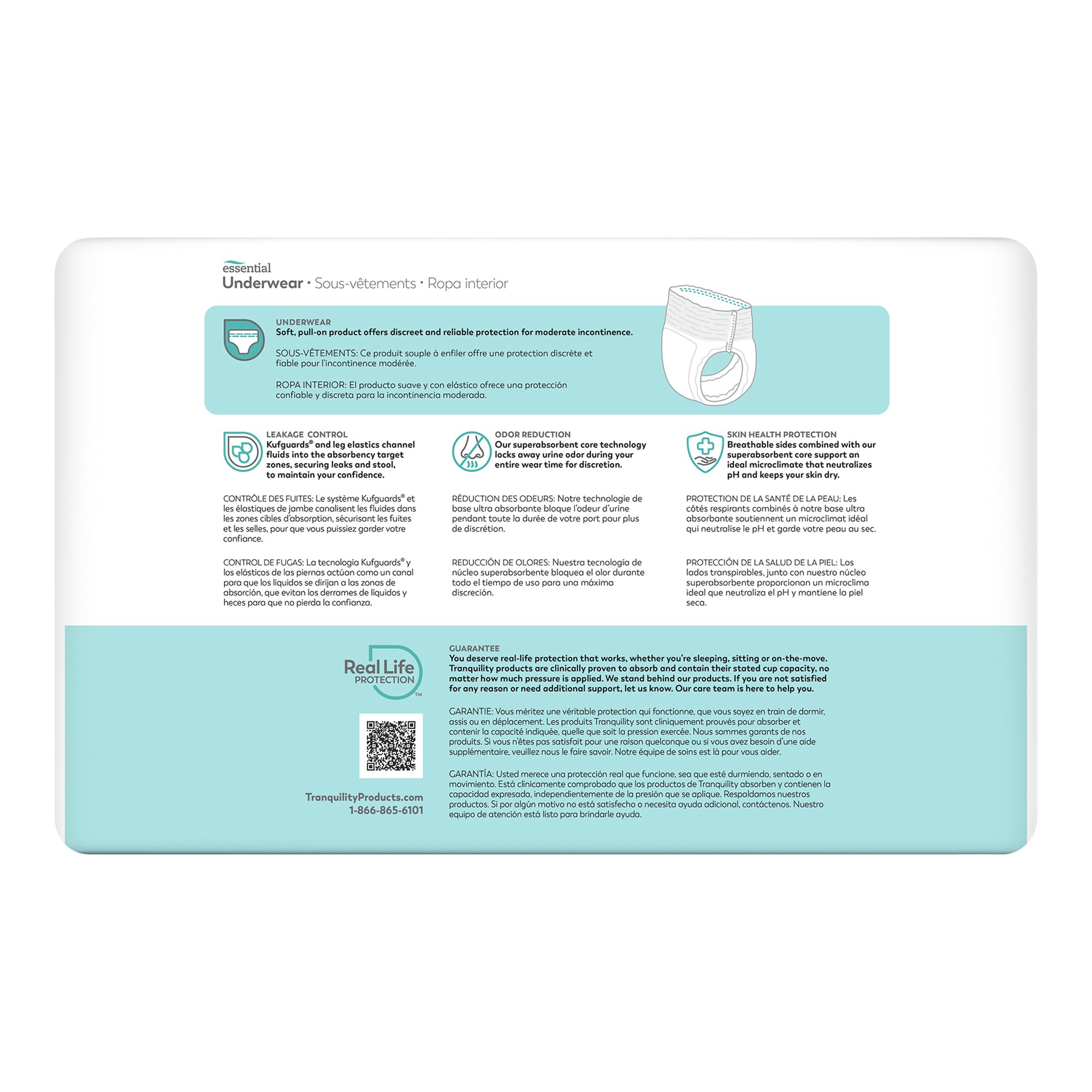 ComfortCare™ Absorbent Underwear, Extra Large - Image 2