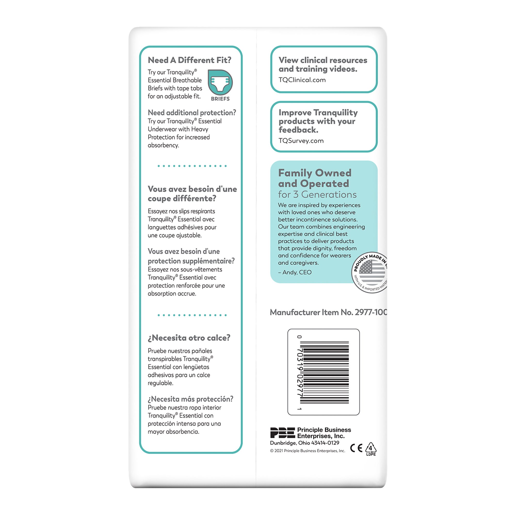 ComfortCare™ Absorbent Underwear, Extra Large - Image 3