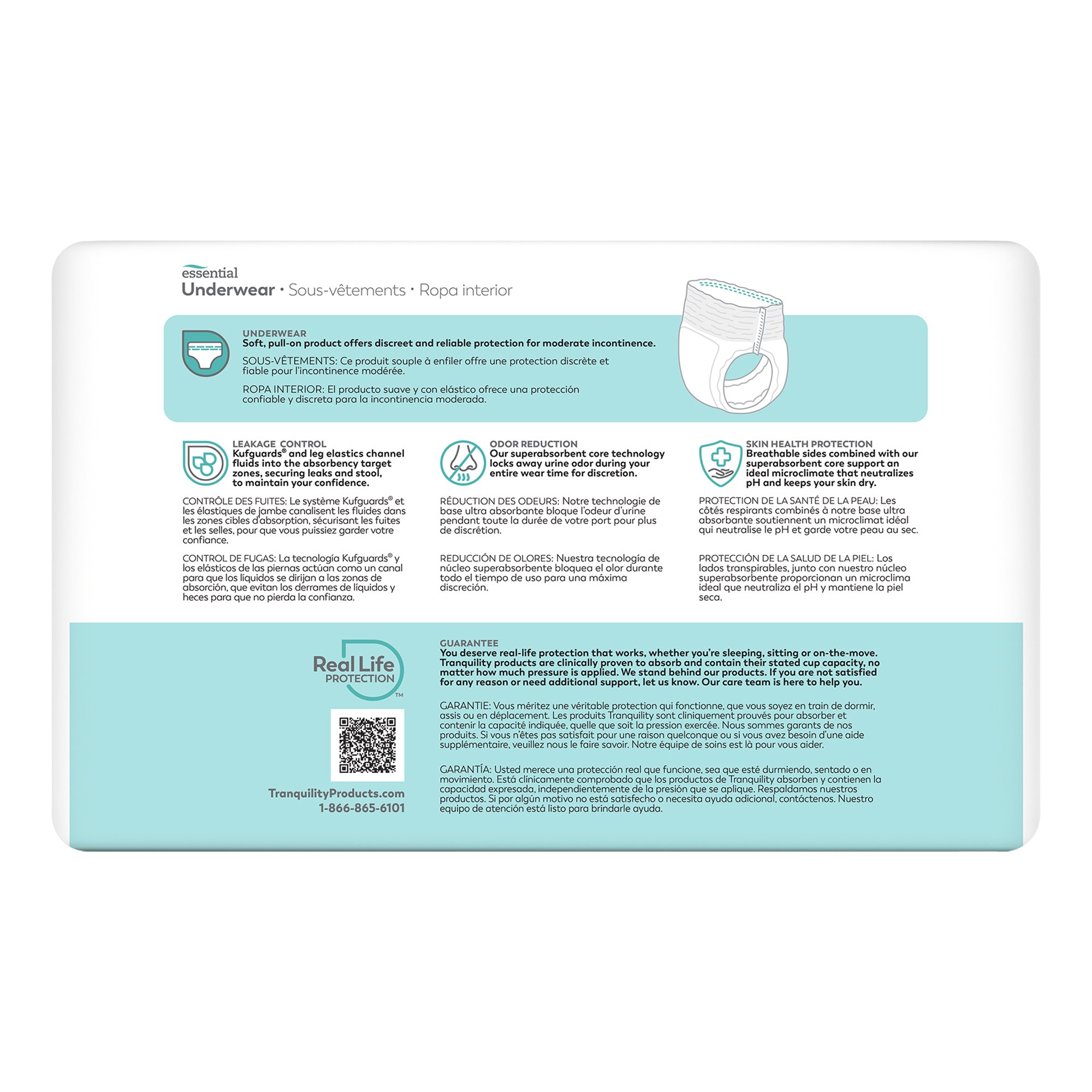 ComfortCare™ Absorbent Underwear, Large - Image 2