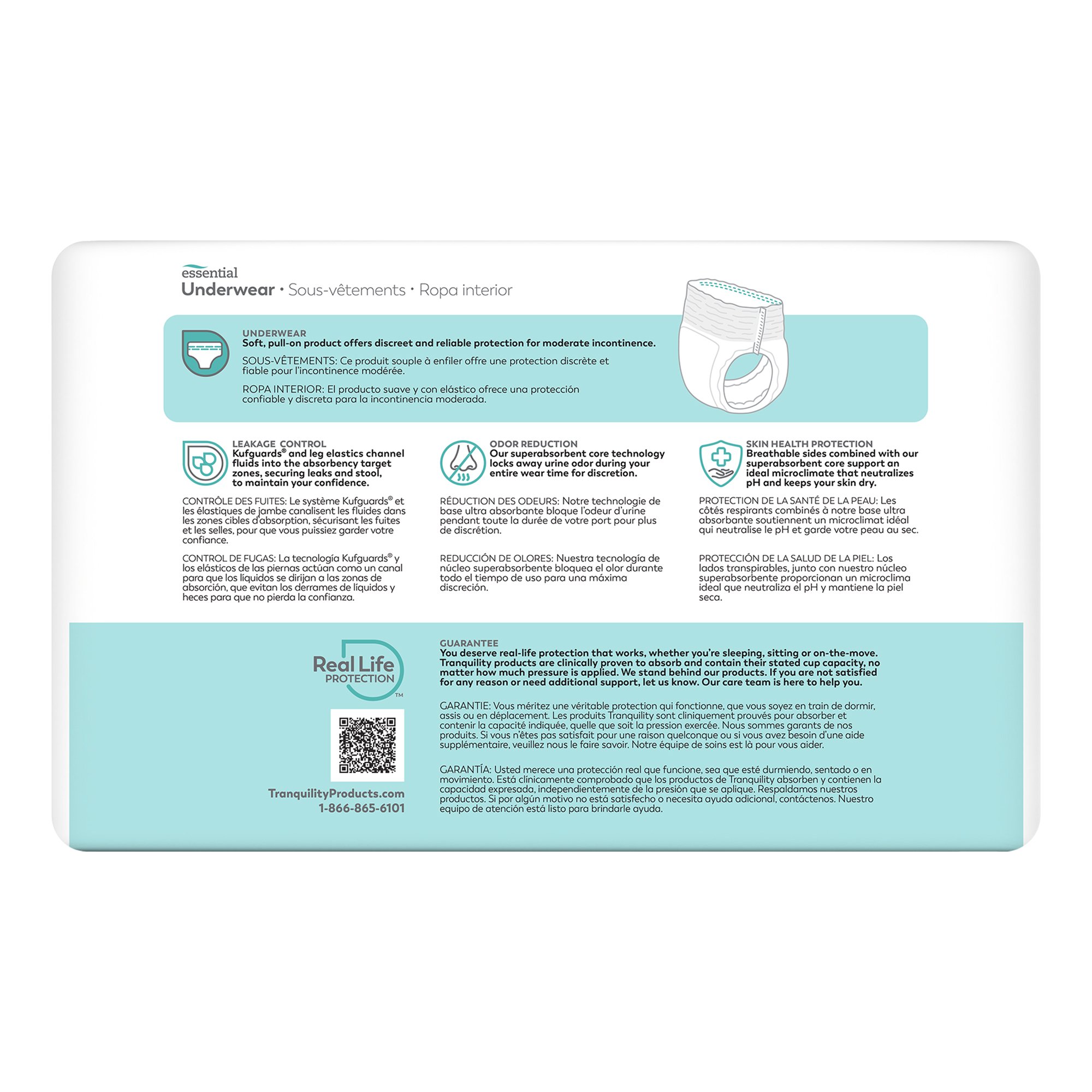 ComfortCare™ Absorbent Underwear, Medium - Image 2