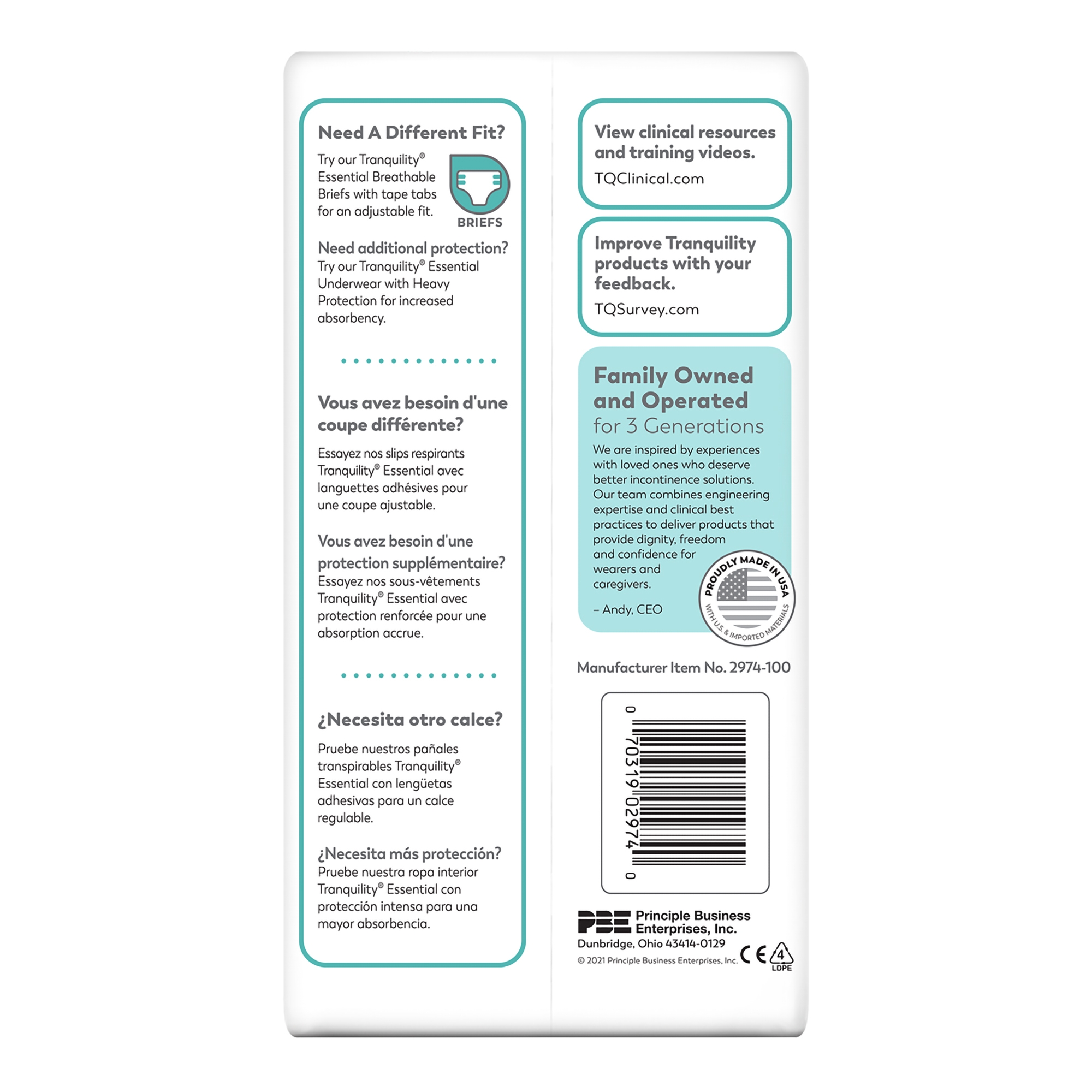 ComfortCare™ Absorbent Underwear, Small - Image 3