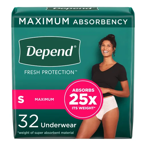 Depend® Fresh Protection™ Womens Maximum Absorbency Underwear, Small