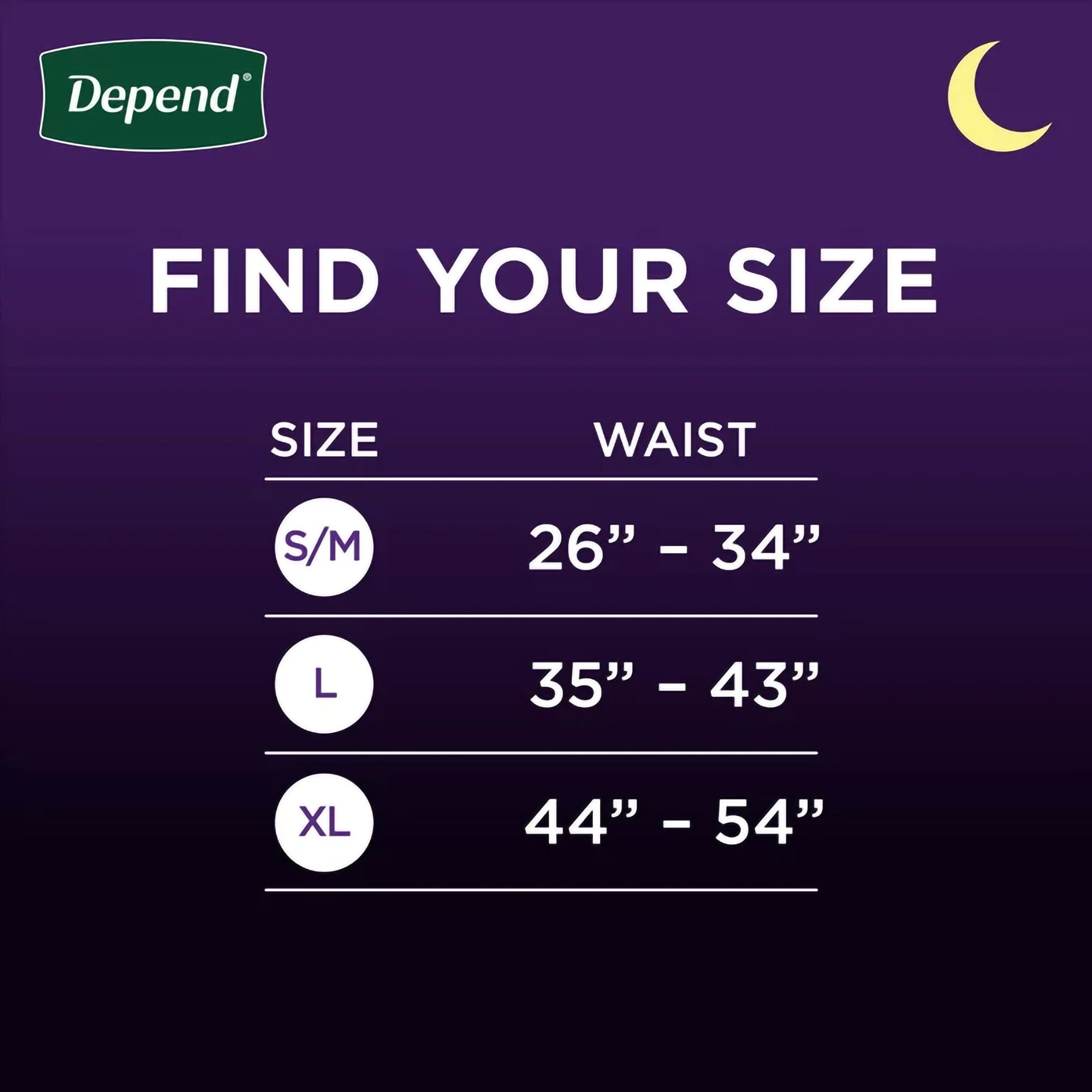 Depend® Night Defense® Absorbent Underwear for Men, Small/Medium - Image 5