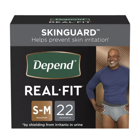 Depend® Real Fit® Maximum Absorbent Underwear, Small / Medium