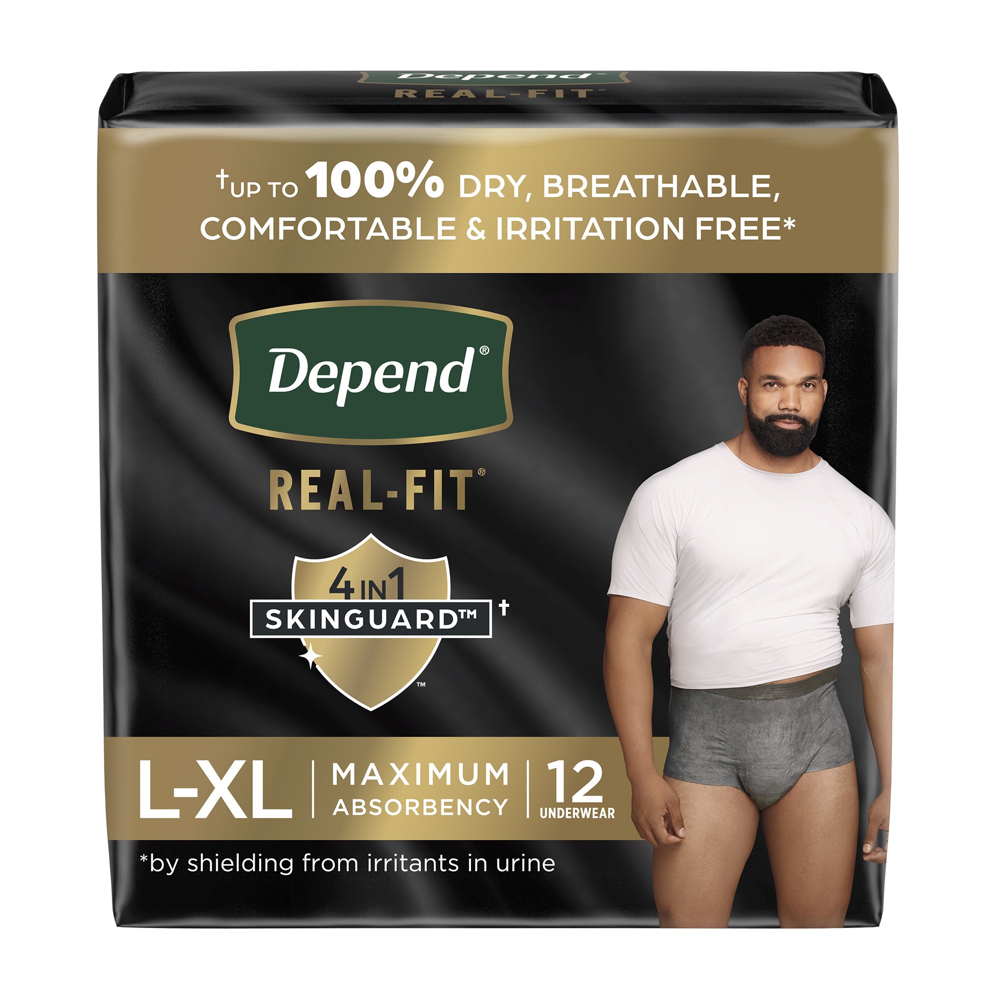 Depend® Real Fit® Underwear for Men, Large/X-Large