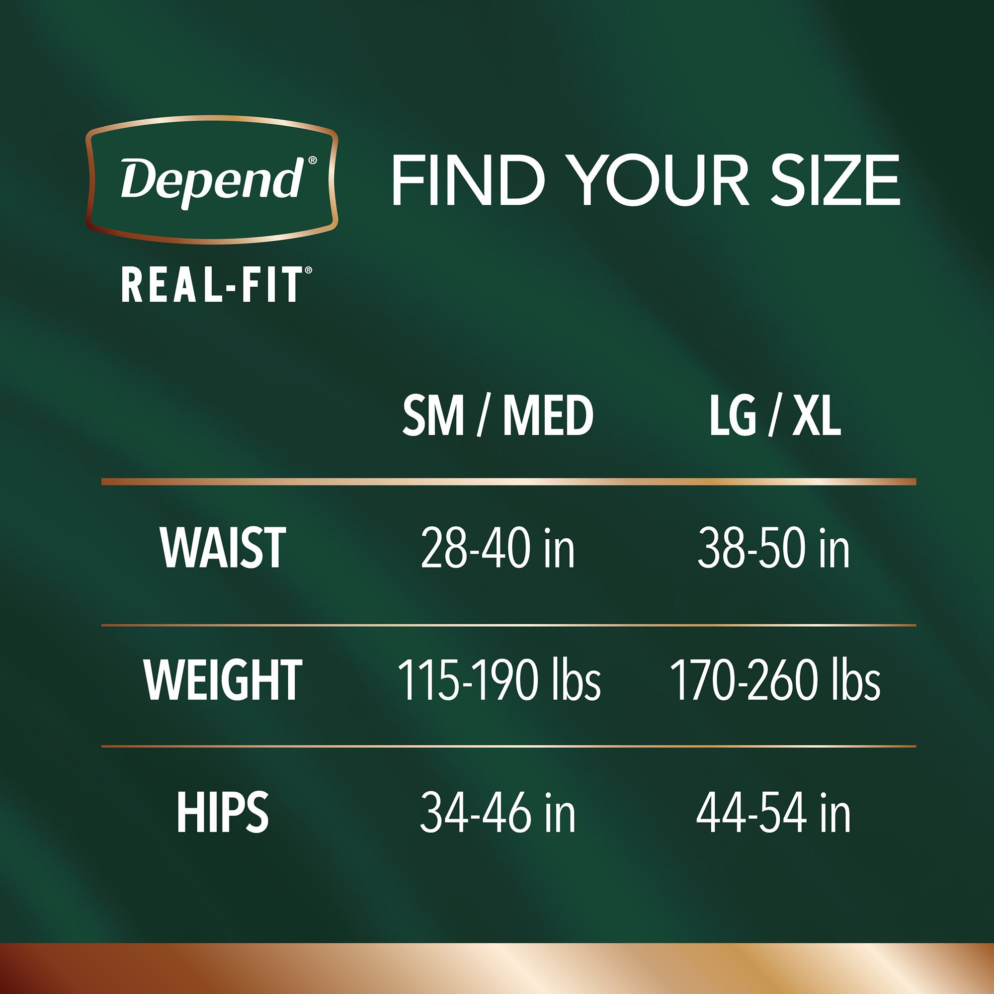Depend® Real Fit® Underwear for Men, Small/Medium - Image 2