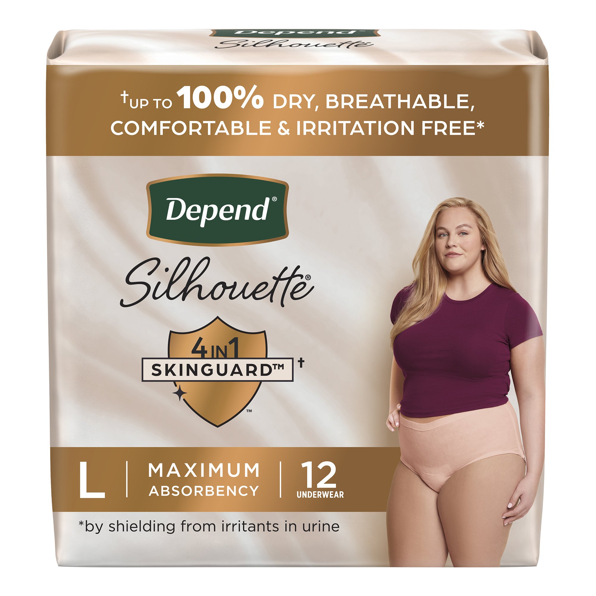Depend® Silhouette® Maximum Absorbency Underwear, Large