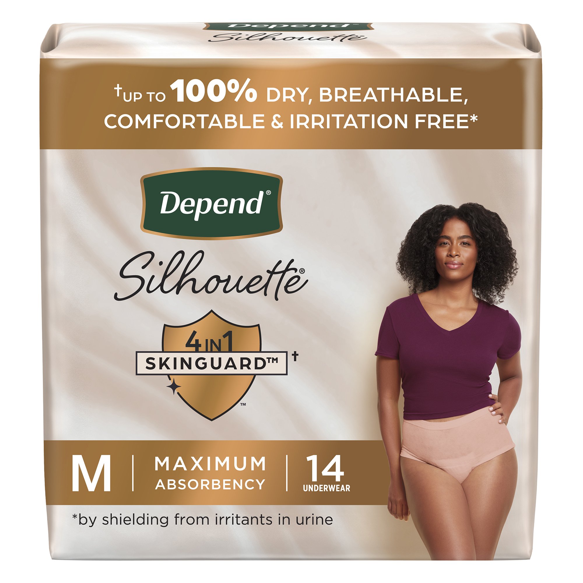 Depend® Silhouette® Maximum Absorbency Underwear, Medium