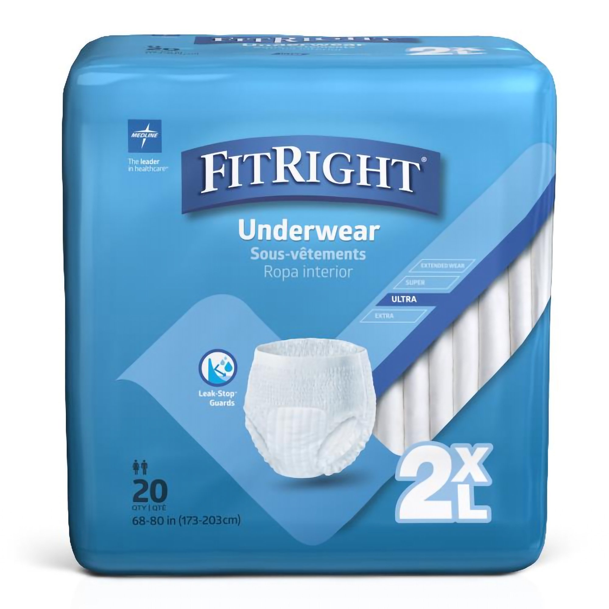 FitRight® Bariatric Absorbent Underwear