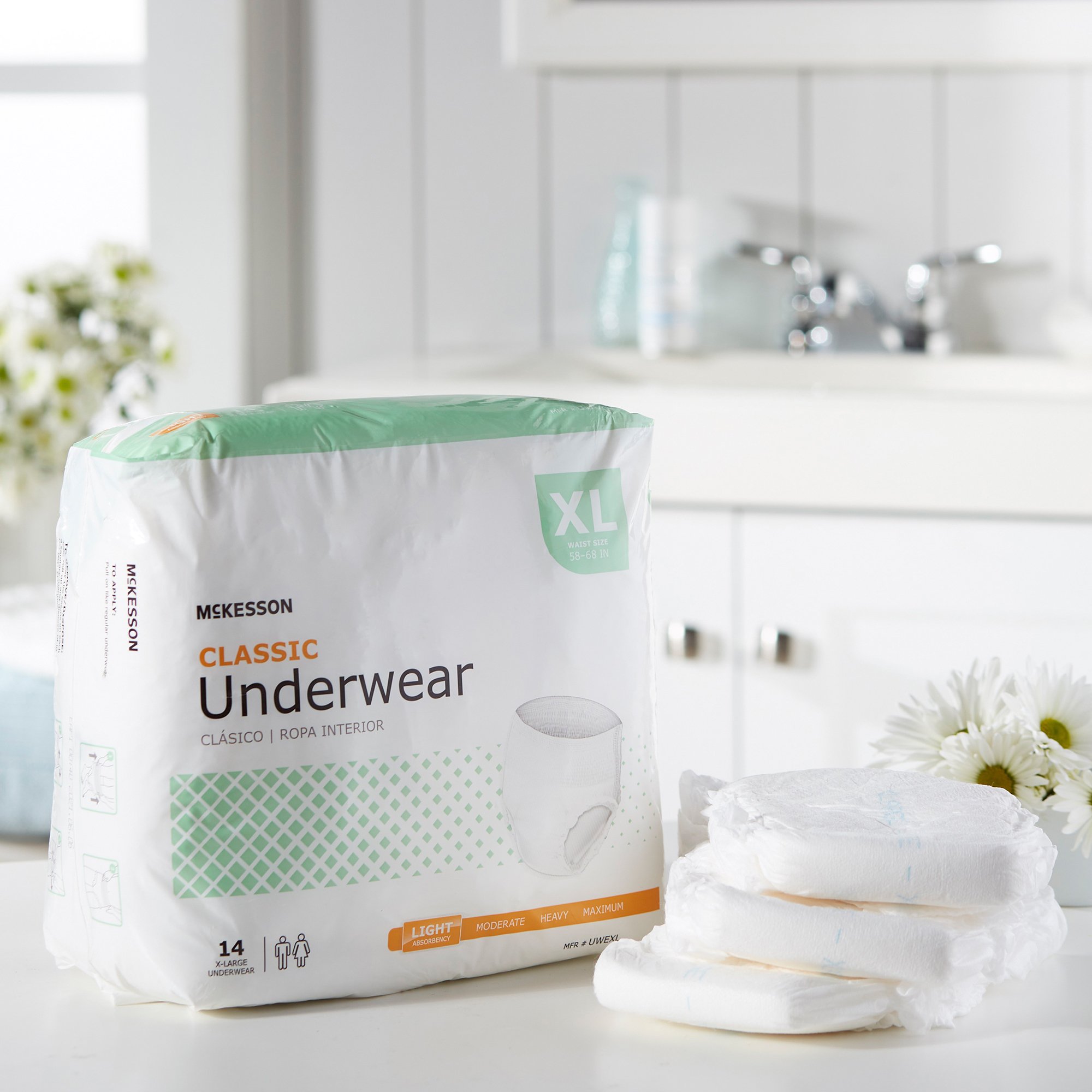 McKesson Classic Light Absorbency Incontinence Underwear, Extra Large - Image 6