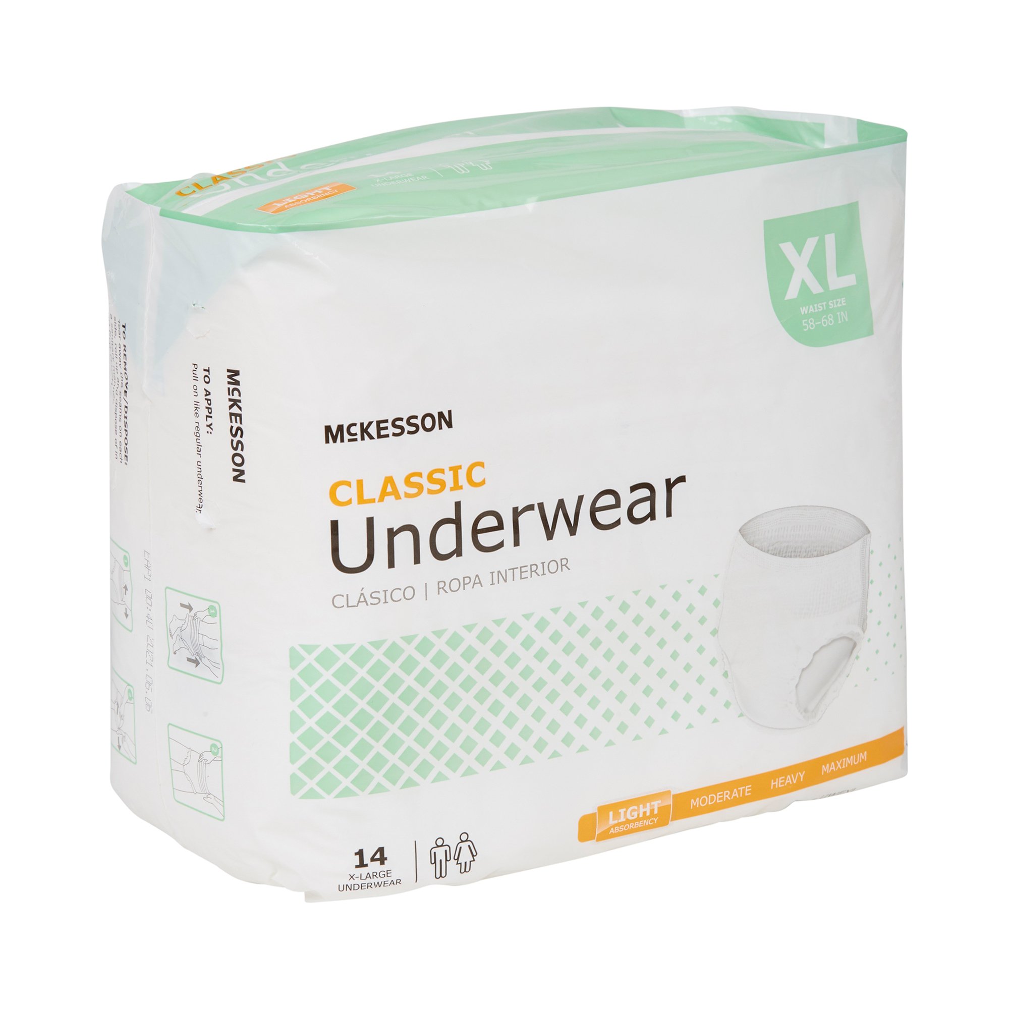 McKesson Classic Light Absorbency Incontinence Underwear, Extra Large - Image 5