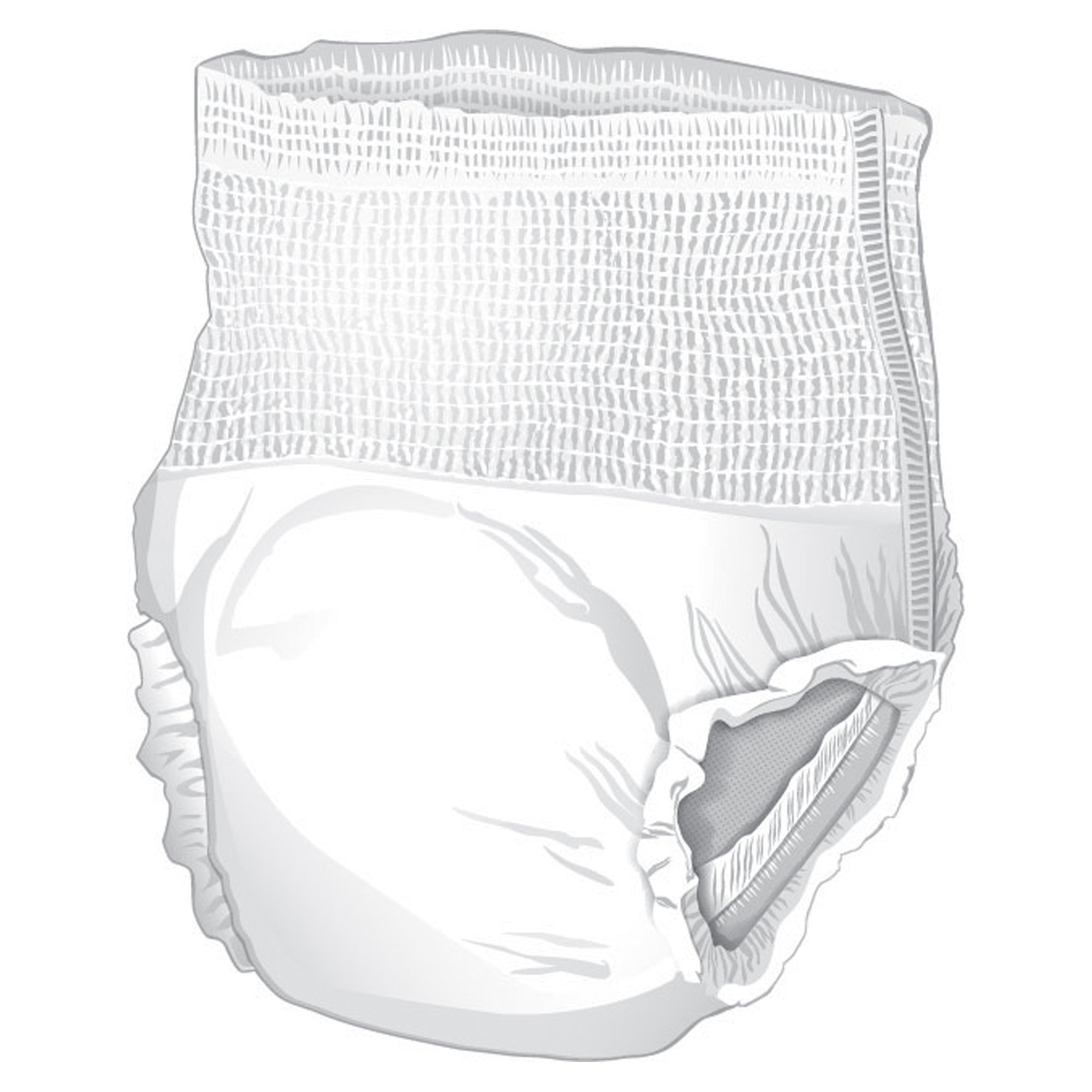 McKesson Classic Light Absorbency Incontinence Underwear, Extra Large - Image 2