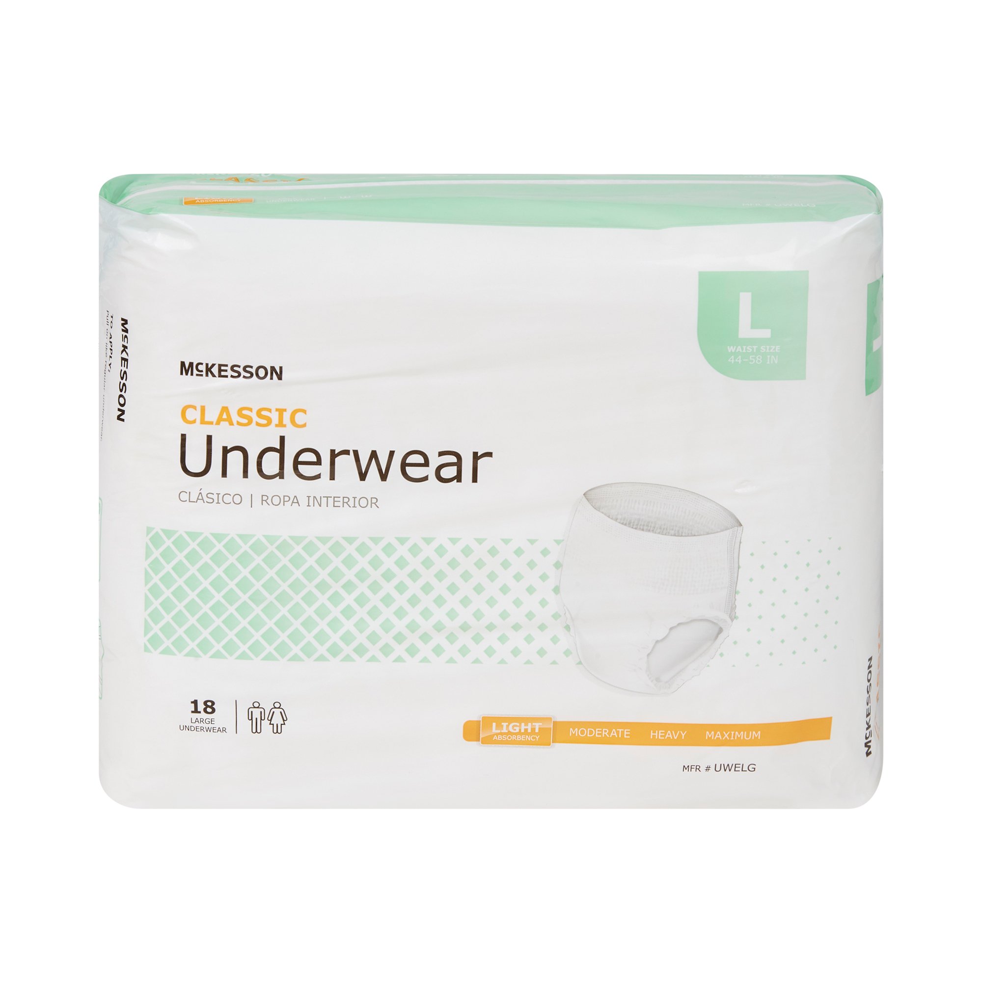 McKesson Classic Light Absorbency Incontinence Underwear, Large - Image 4