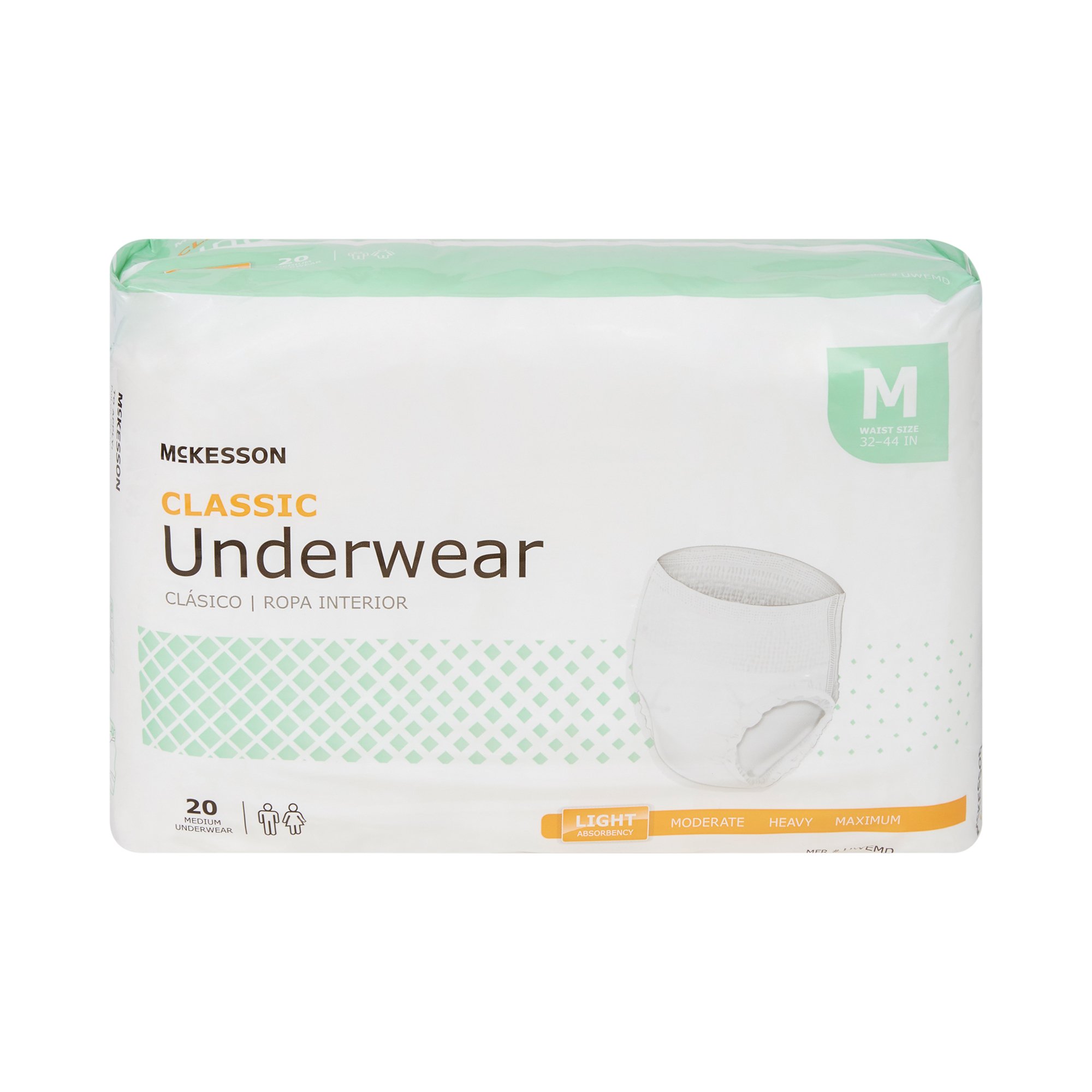 McKesson Classic Light Absorbency Incontinence Underwear, Medium - Image 4