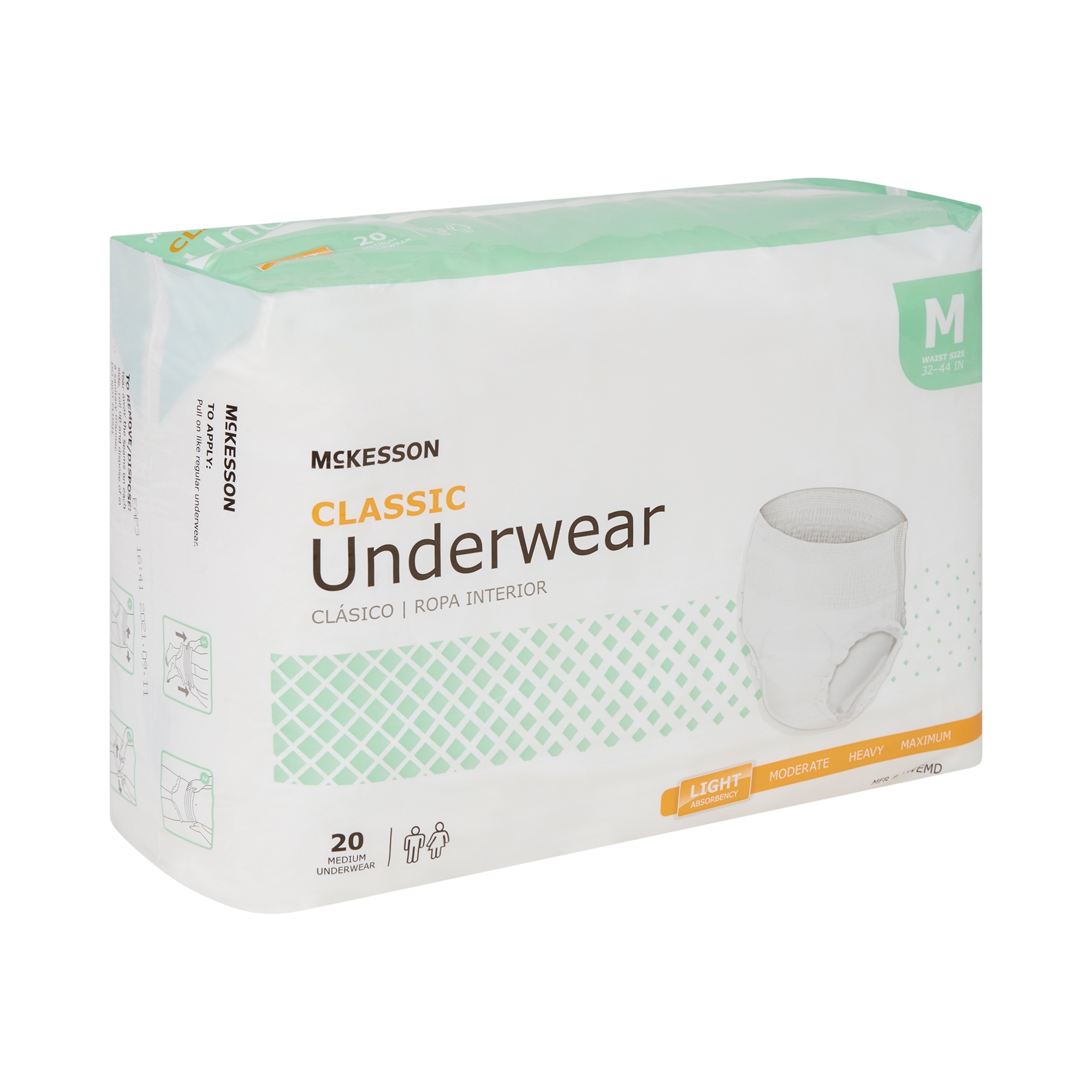 McKesson Classic Light Absorbency Incontinence Underwear, Medium - Image 5