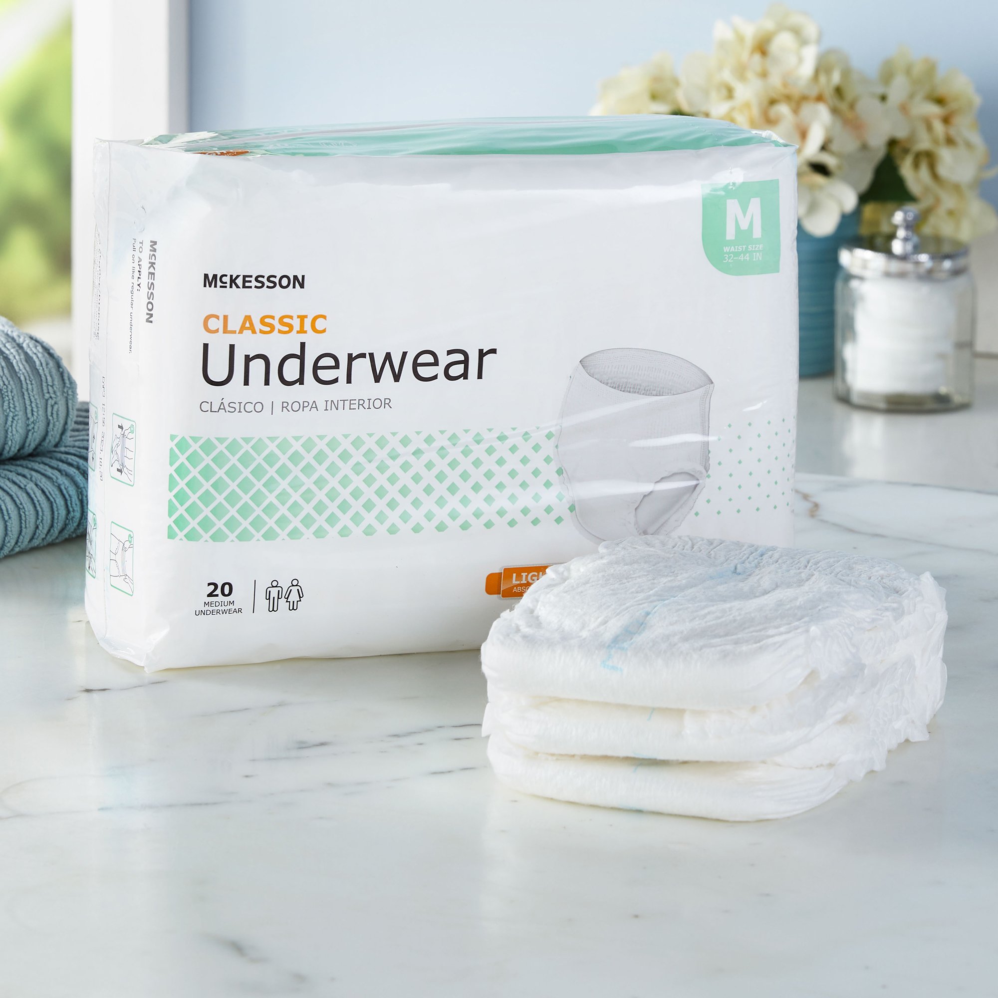McKesson Classic Light Absorbency Incontinence Underwear, Medium - Image 7