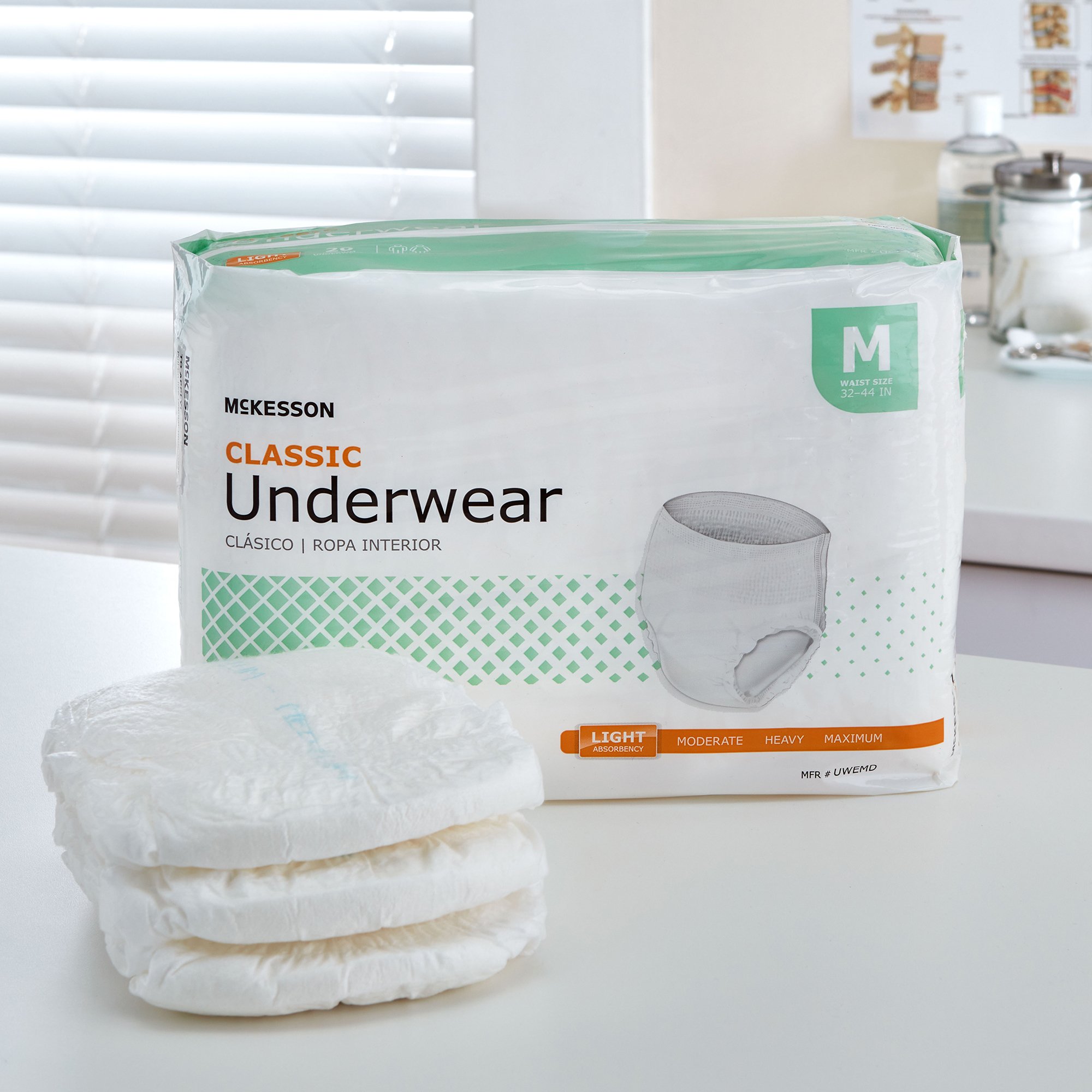 McKesson Classic Light Absorbency Incontinence Underwear, Medium - Image 8