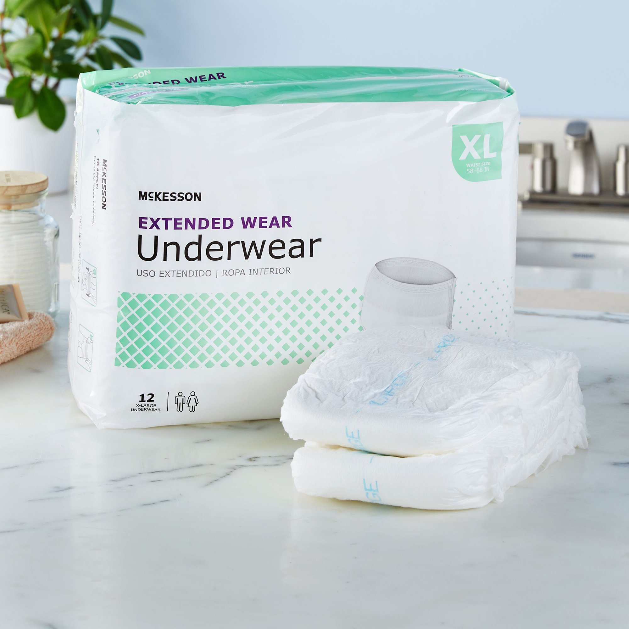 McKesson Extended Wear Maximum Absorbency Underwear, Extra Large - Image 8